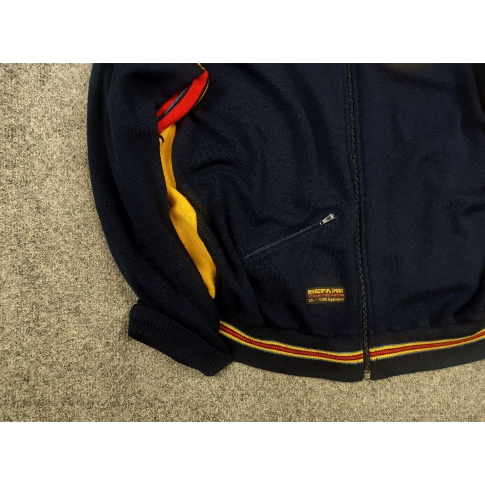 Vintage VINTAGE Befa Track jacket Wool Embroidered Blue 70s FFA Feldschützen Mohlin Wool Embroidered logo, Size L, Casual, Vintage 70s, United States Mens Size US L / EU 52-54 / 3 - 6 Thumbnail