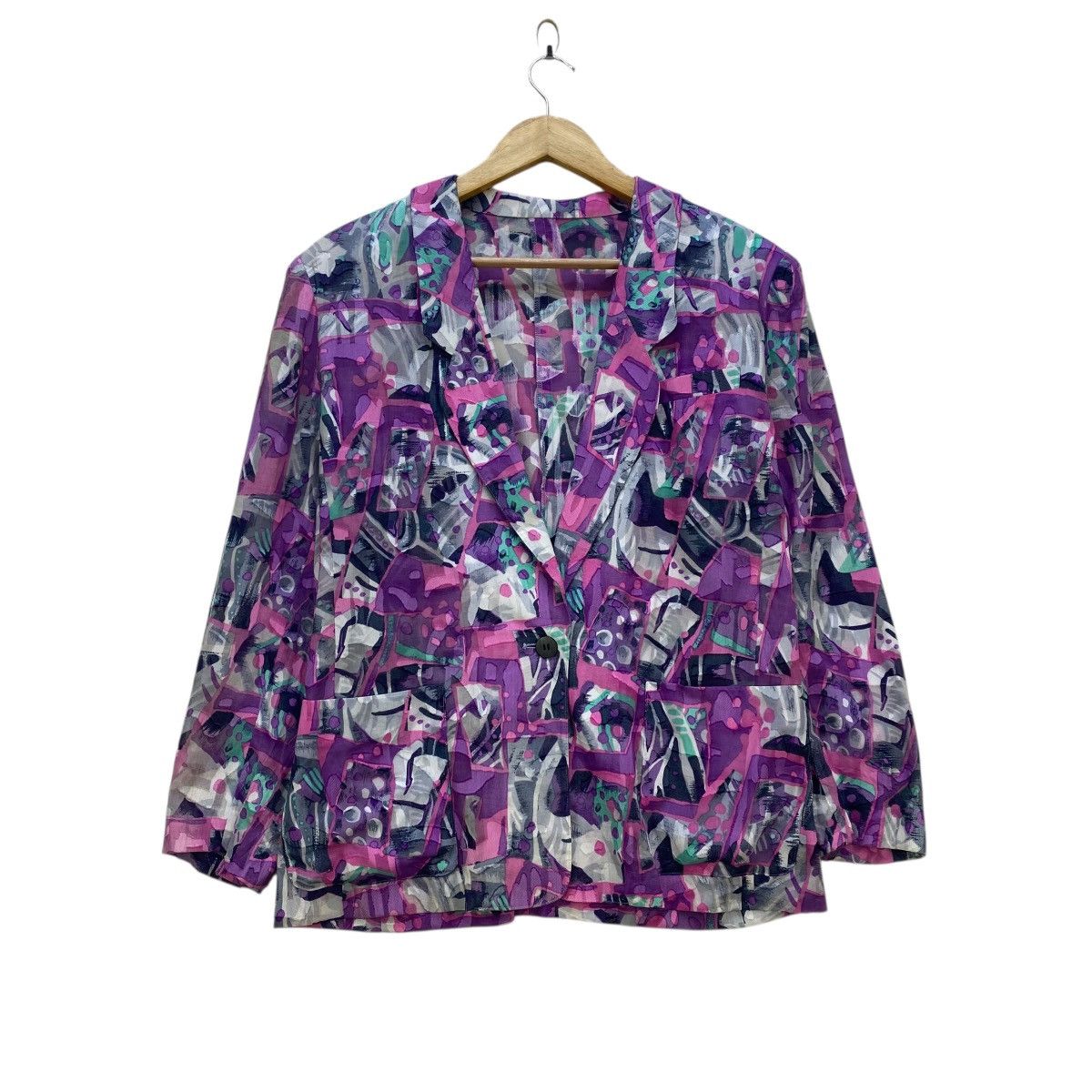 Japanese Brand 💥Art Ugas Fullprint Jacket Size M / US 6-8 / IT 42-44 - 1 Thumbnail