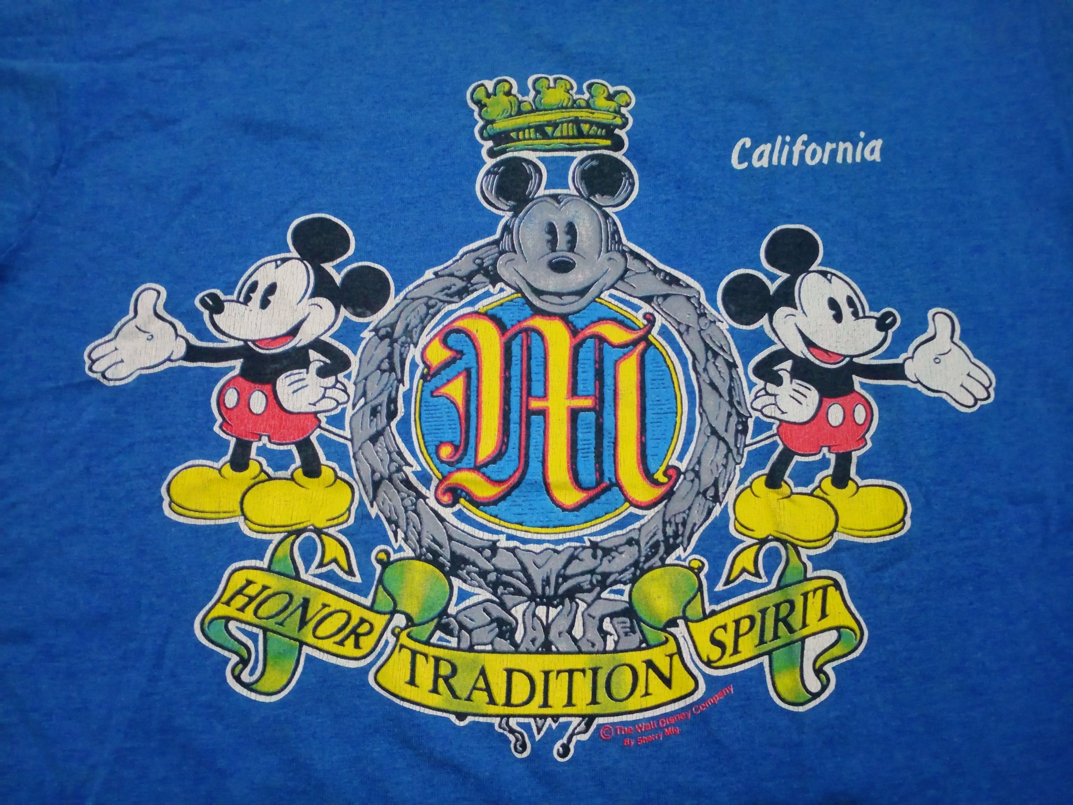 Disney Sherry's Best MICKEY MOUSE Honor Tradition Spirit CALIFORNIA Size US L / EU 52-54 / 3 - 2 Thumbnail