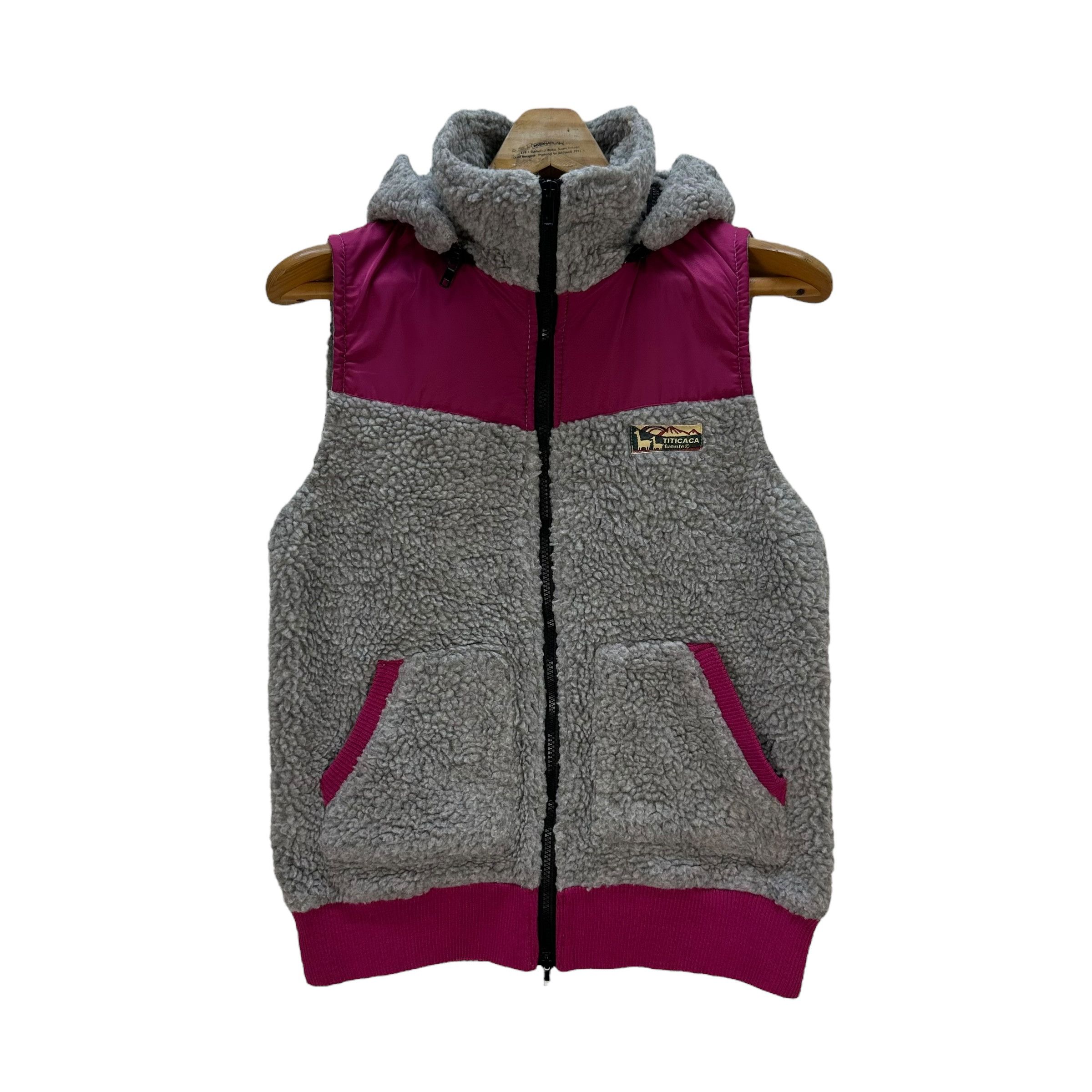 image of Outdoor Life x Vintage Titicaca Deep Pile Fleece Hoodie Vest 9158-64, Women's (Size Large)