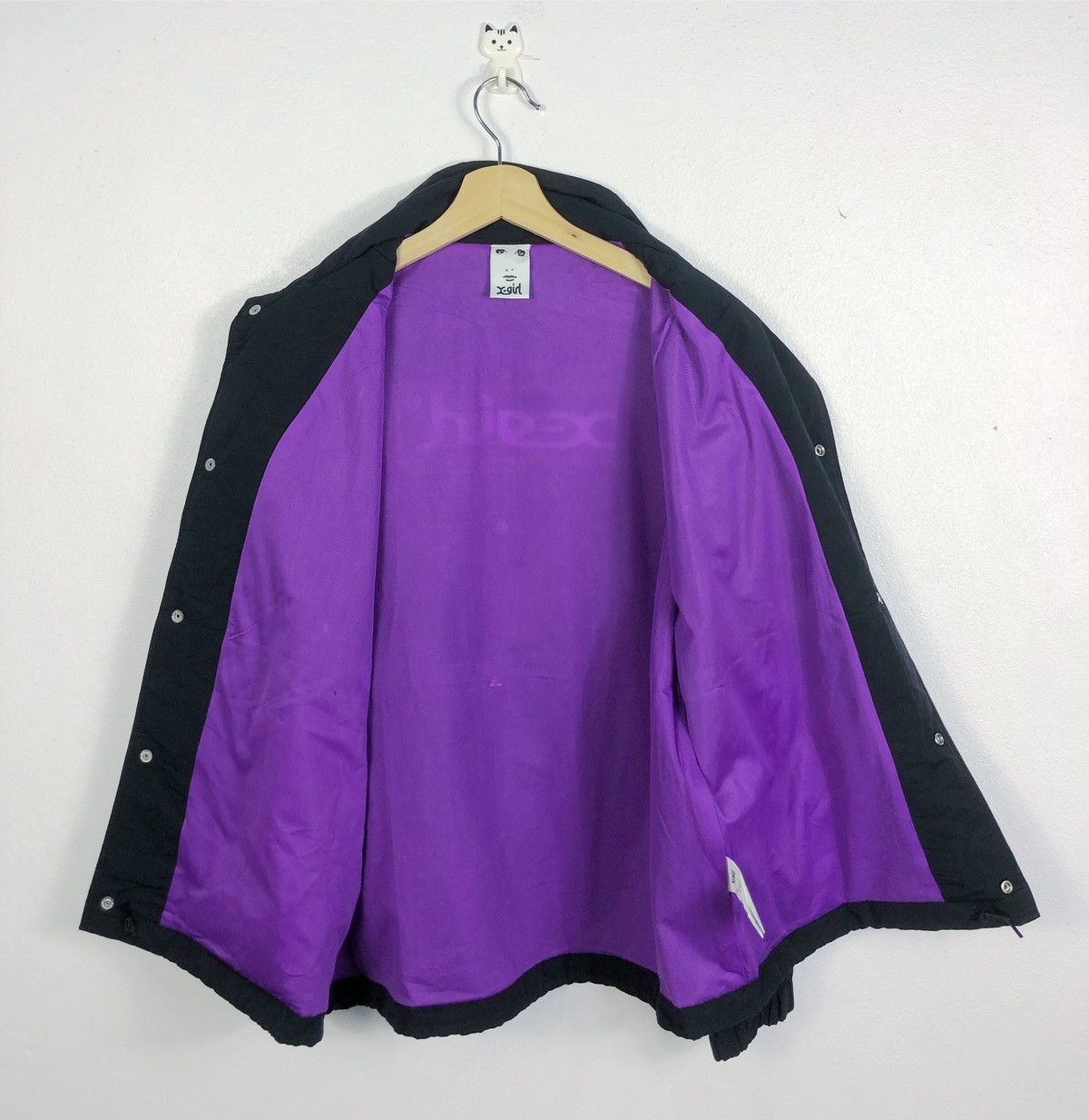 X-Girl Rare X-girl Kim Gordon Sonic Youth Big Logo Button Jacket Size XS / US 0-2 / IT 36-38 - 10 Thumbnail