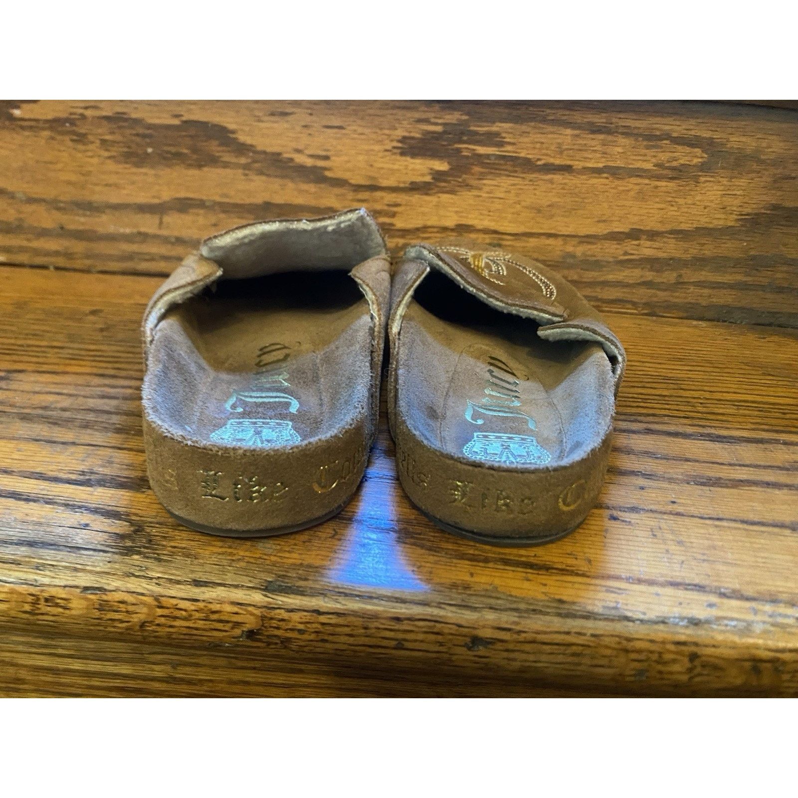 Juicy Couture Womens Juicy Couture 6.5-7 Suede Shearling Shoes Slip On Size US 6.5 / IT 36.5 - 6 Thumbnail