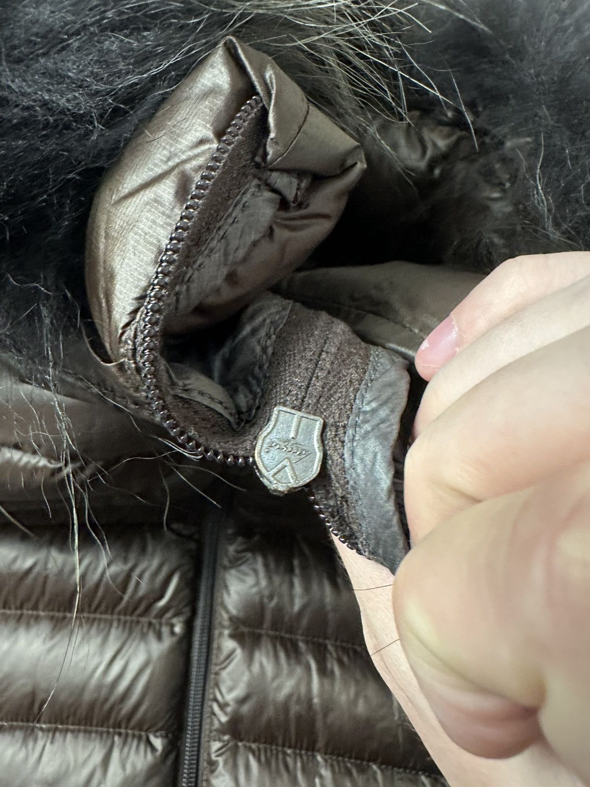 Duvetica Duvetica full zip brown down jacket Size L / US 10 / IT 46 - 5 Thumbnail