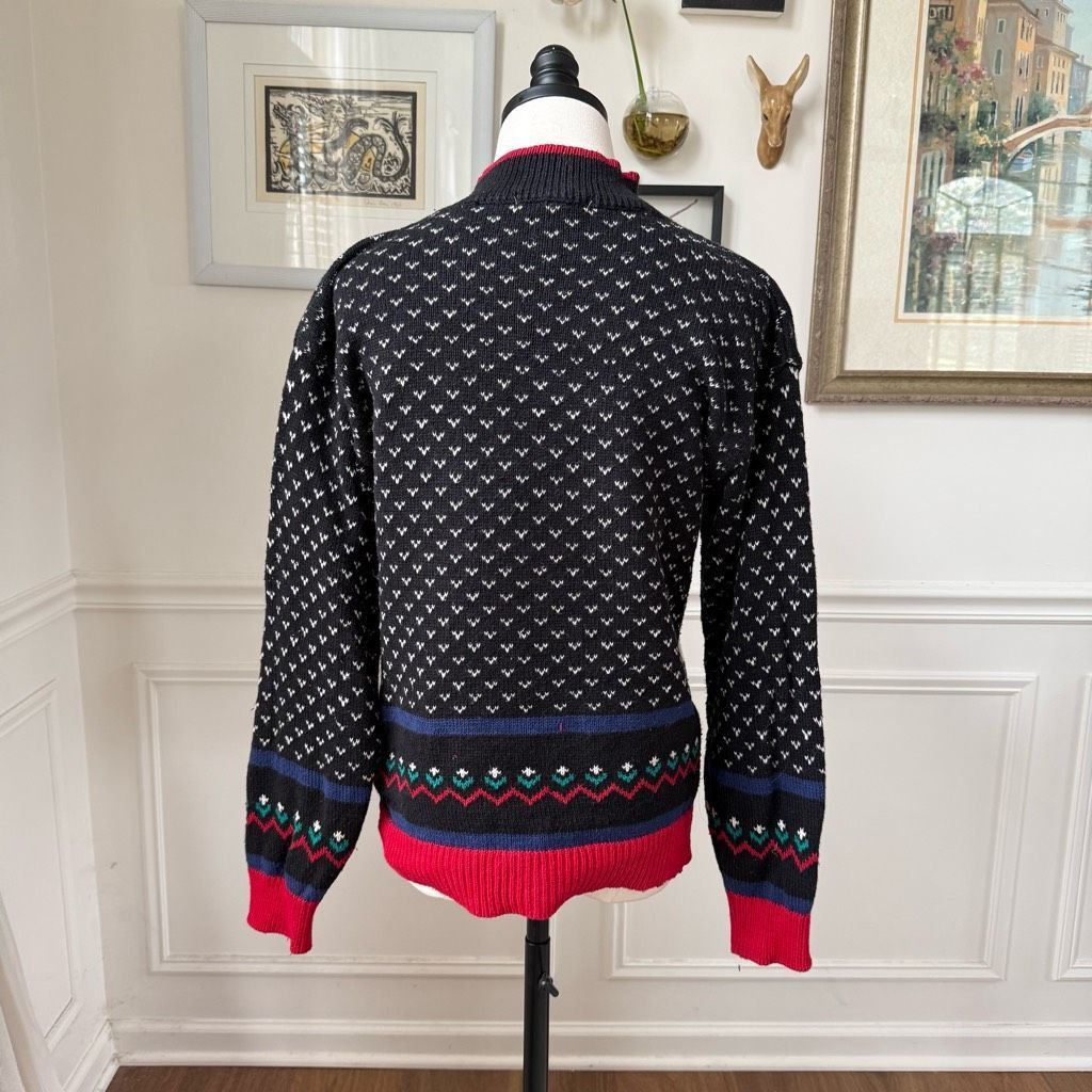 Vintage Vintage 90s Jordache Novelty Sweater Applique Embroidered Mo Size M / US 6-8 / IT 42-44 - 6 Thumbnail
