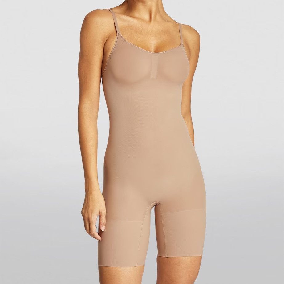 SKIMS Everyday Sculpt Mid Thigh Bodysuit in Bronze shapewear Size XS / US 0-2 / IT 36-38 - 4 Thumbnail