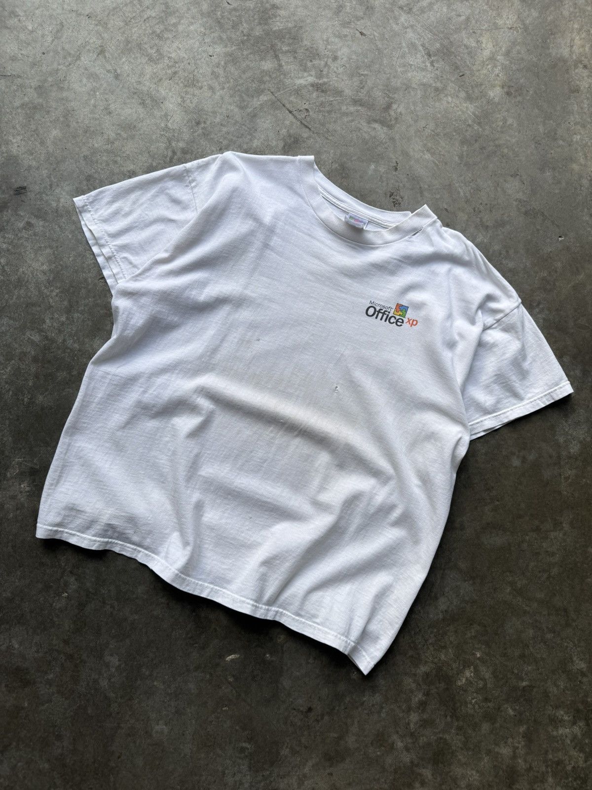 Microsoft × Vintage Vintage 90’s/Y2K Microsoft Office XP Graphic Boxy Tech Tee Size US XL / EU 56 / 4 - 1 Thumbnail