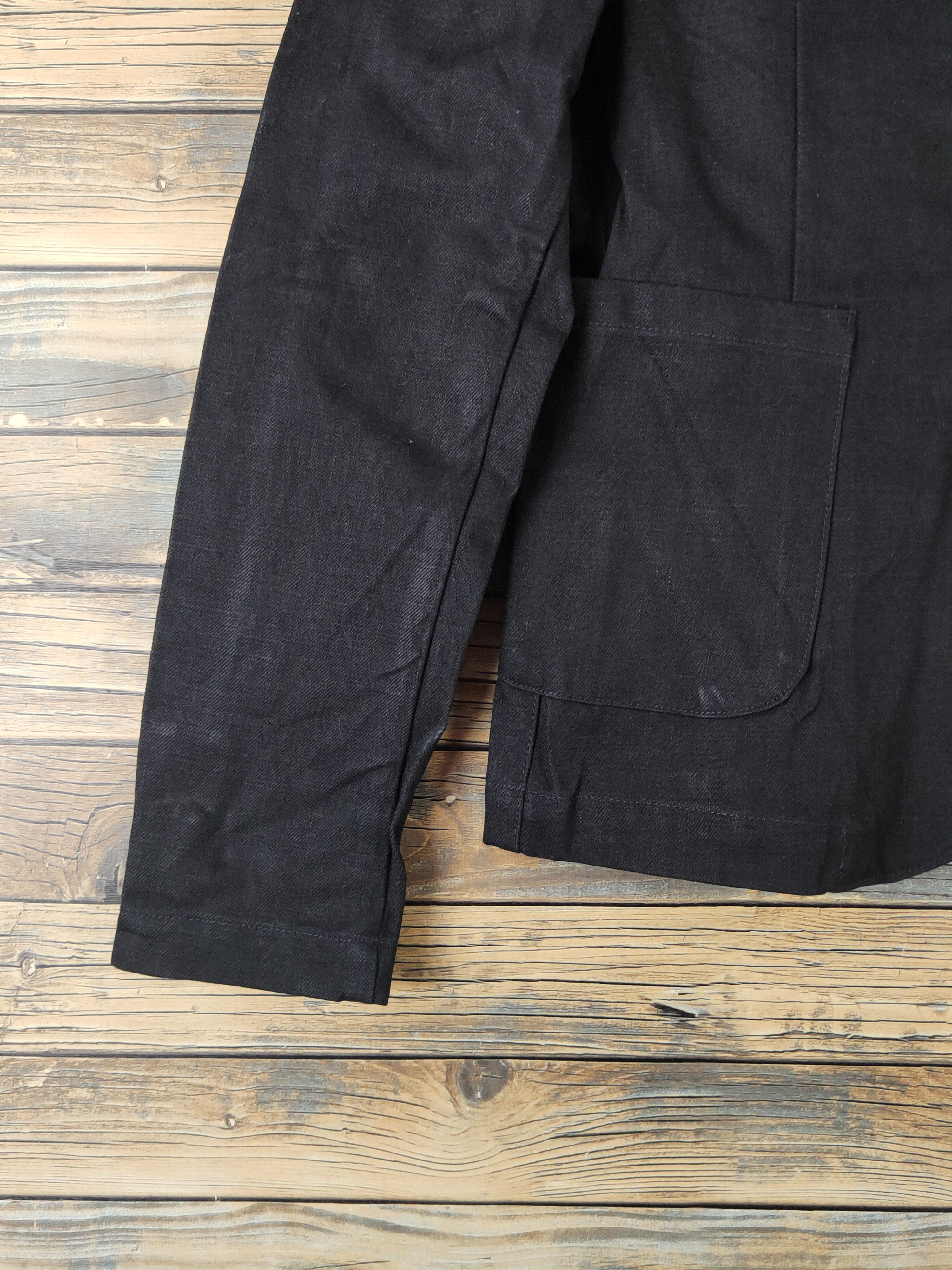 Vintage DL Hopki.rk Black Denim selvedge Jackets #2688 Size US M / EU 48-50 / 2 - 4 Thumbnail