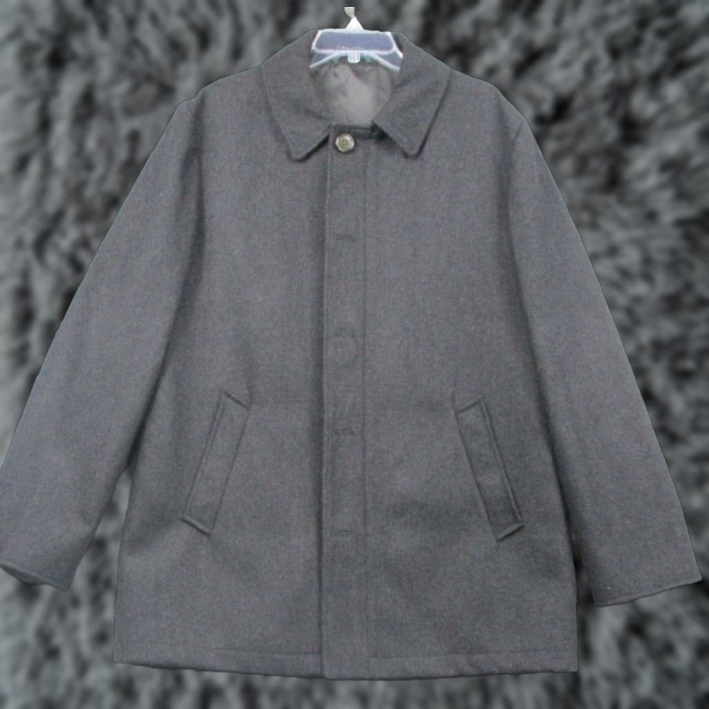 Ralph Lauren Lauren Ralph Lauren Jacket Coat Women's Large Wool Blend Pea Coat Gray Long Sleeve Regular Regular Size L Size L / US 10 / IT 46 - 1 Thumbnail