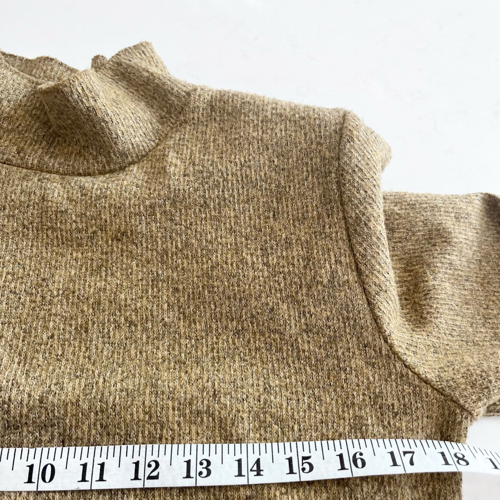 Zara Zara mustard yellow mock neck shoulder padded sweater size S Size S / US 4 / IT 40 - 7 Thumbnail