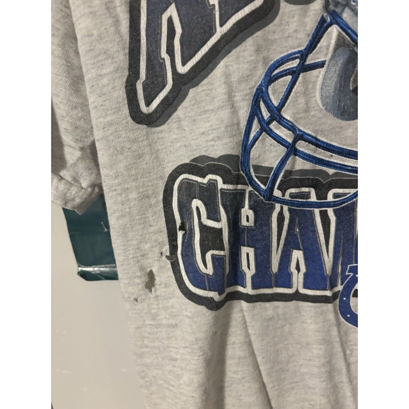 NFL Vintage Distressed Grey AFC East champions NFL Size small Size US S / EU 44-46 / 1 - 8 Thumbnail