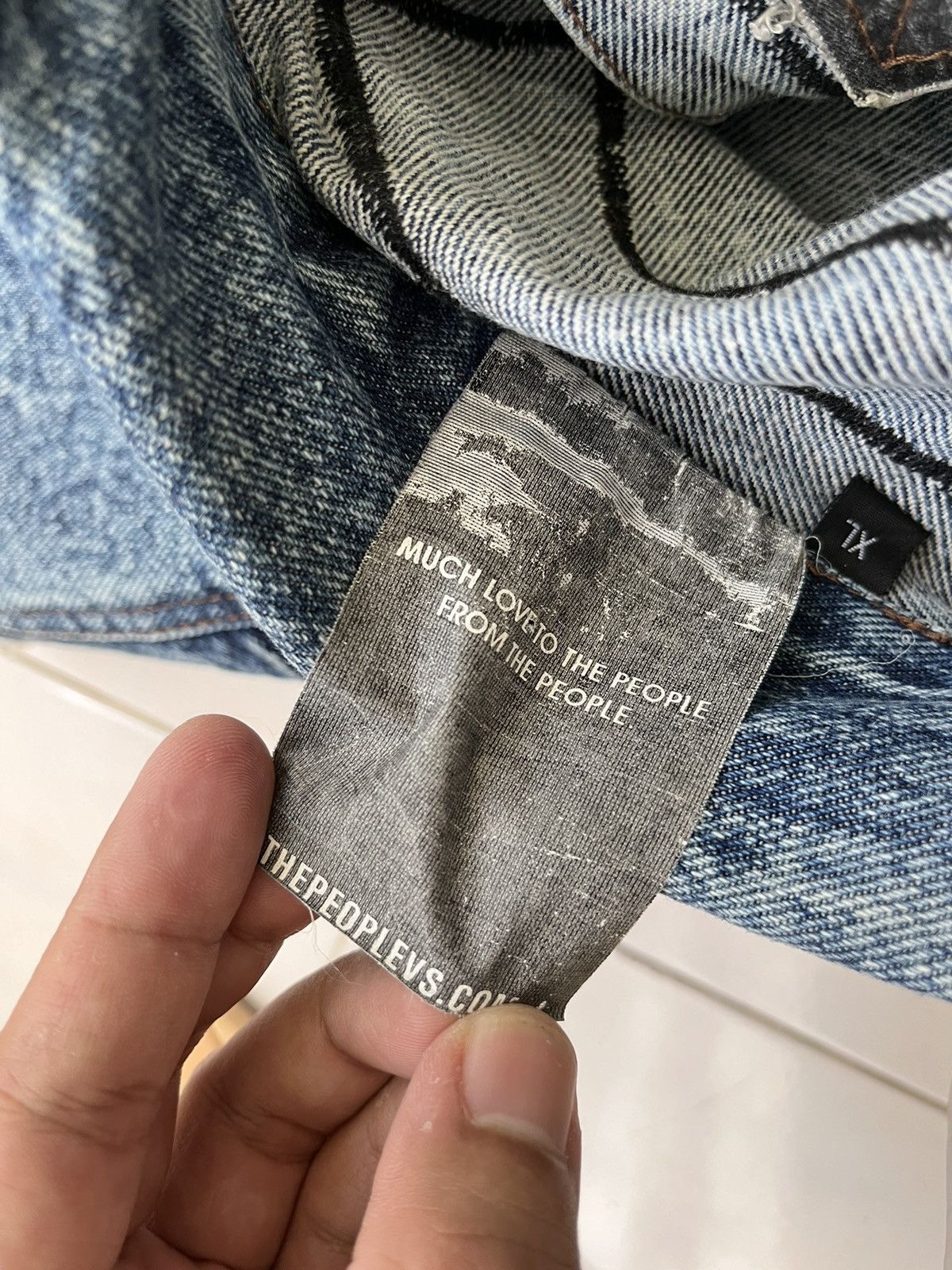 The People Vs. RARE 💎 TPVS Ragged Patches Denim Vest Size US S / EU 44-46 / 1 - 13 Thumbnail
