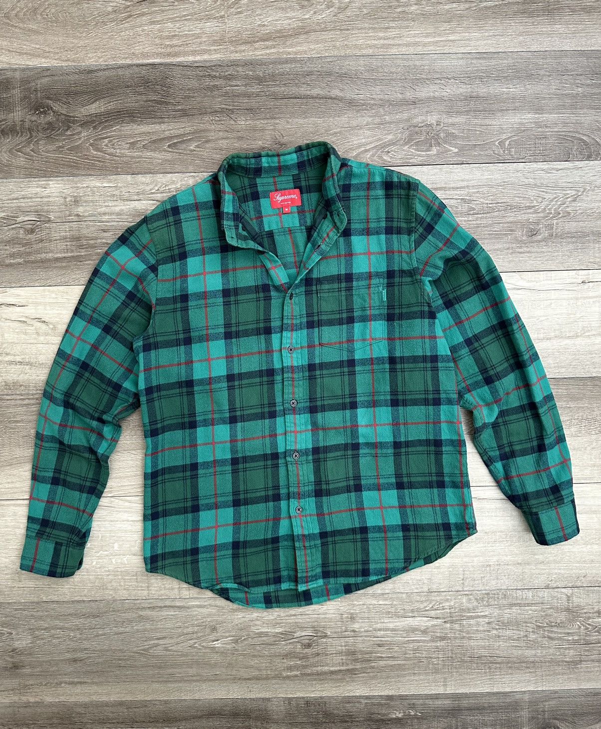 Shirt トップス SUPREME L/S 18fw Flannel Tartan