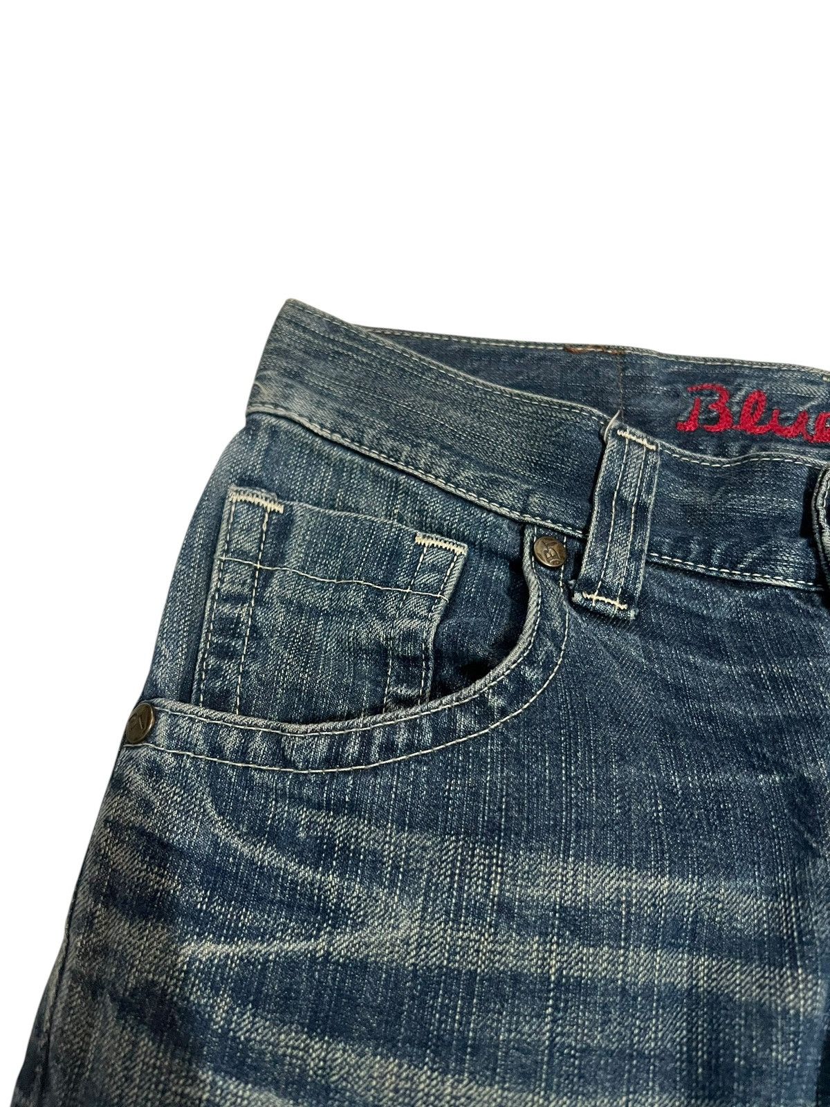 Edwin × If Six Was Nine × Japanese Brand 🌈Twist Leg Vintage Edwin Blue Trip Mud Wash Jean Japan Size US 30 / EU 46 - 6 Thumbnail