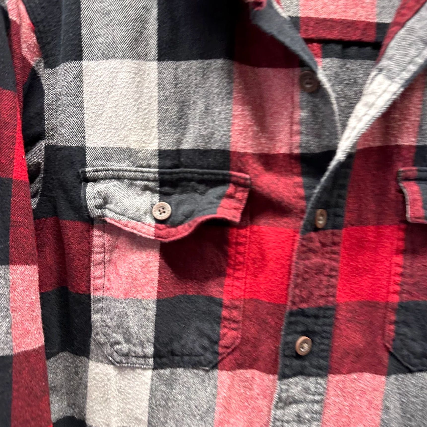 Vintage VINTAGE RedHead Shirt Outdoors Plaid Flannel Cotton Mens Medium Black Gray Buffalo Size US M / EU 48-50 / 2 - 3 Thumbnail