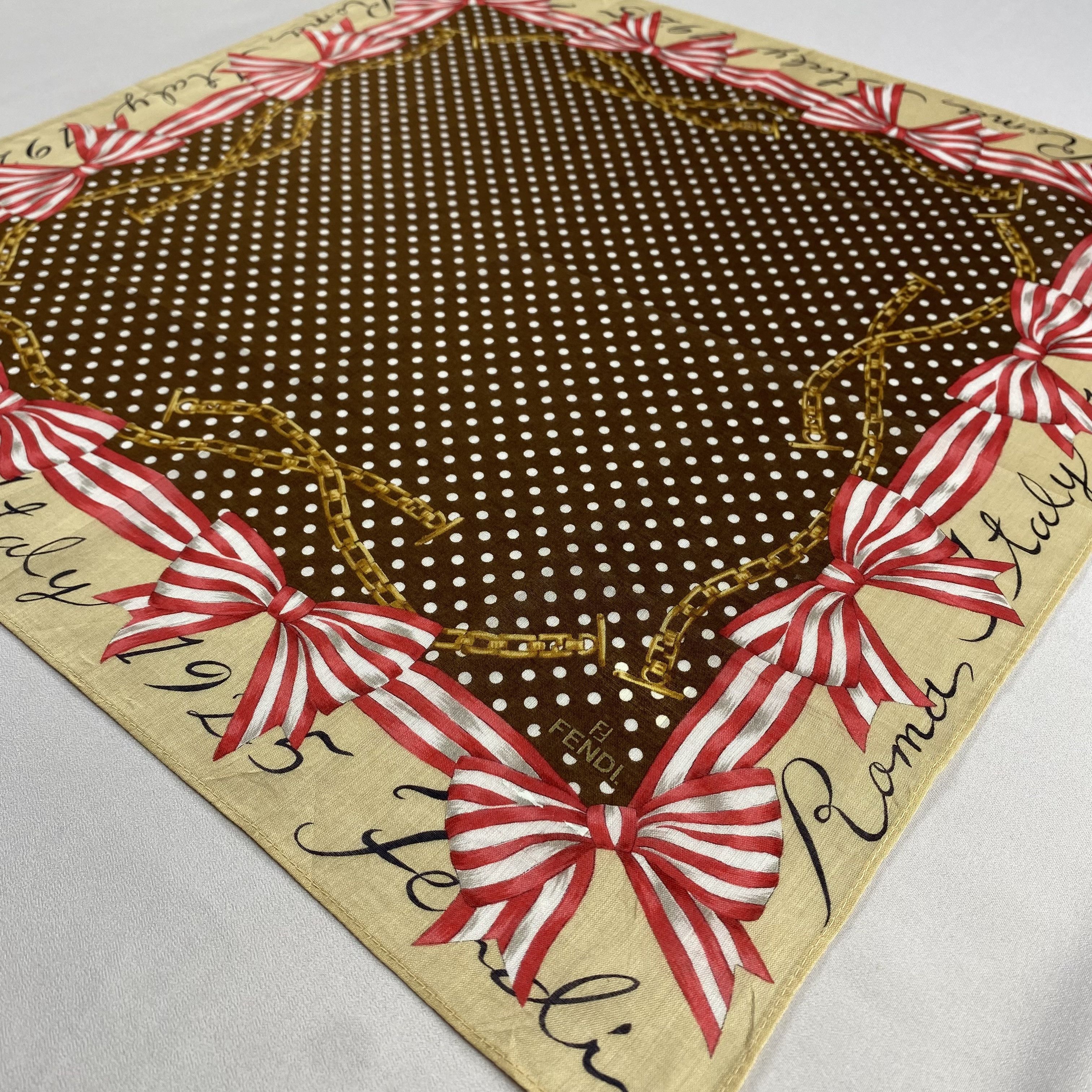 Vintage Fendi Handkerchief / Neckerchief / Bandana-P552 Size ONE SIZE - 3 Thumbnail