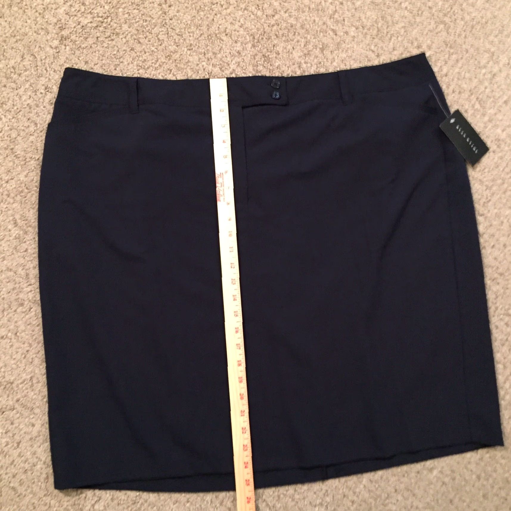 WYTHE Ryan Wythe Skirt Women 24W Knee Length Blue Unlined Pockets Pencil New Plus Size Size 42" / US 20 - 4 Thumbnail