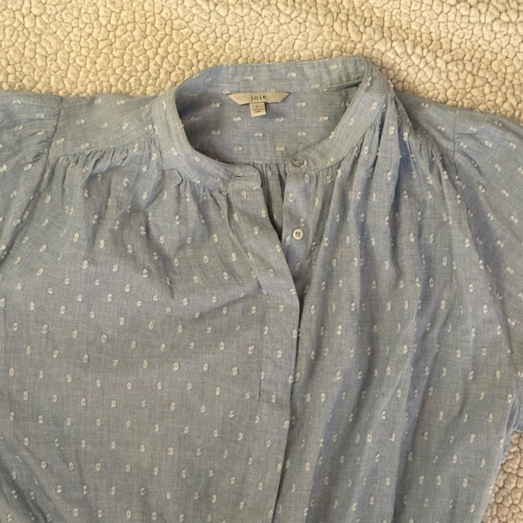 Joie Joie Adel Shirt Dress Swiss Dot Cornflower Blue Size Small Size S / US 4 / IT 40 - 9 Thumbnail