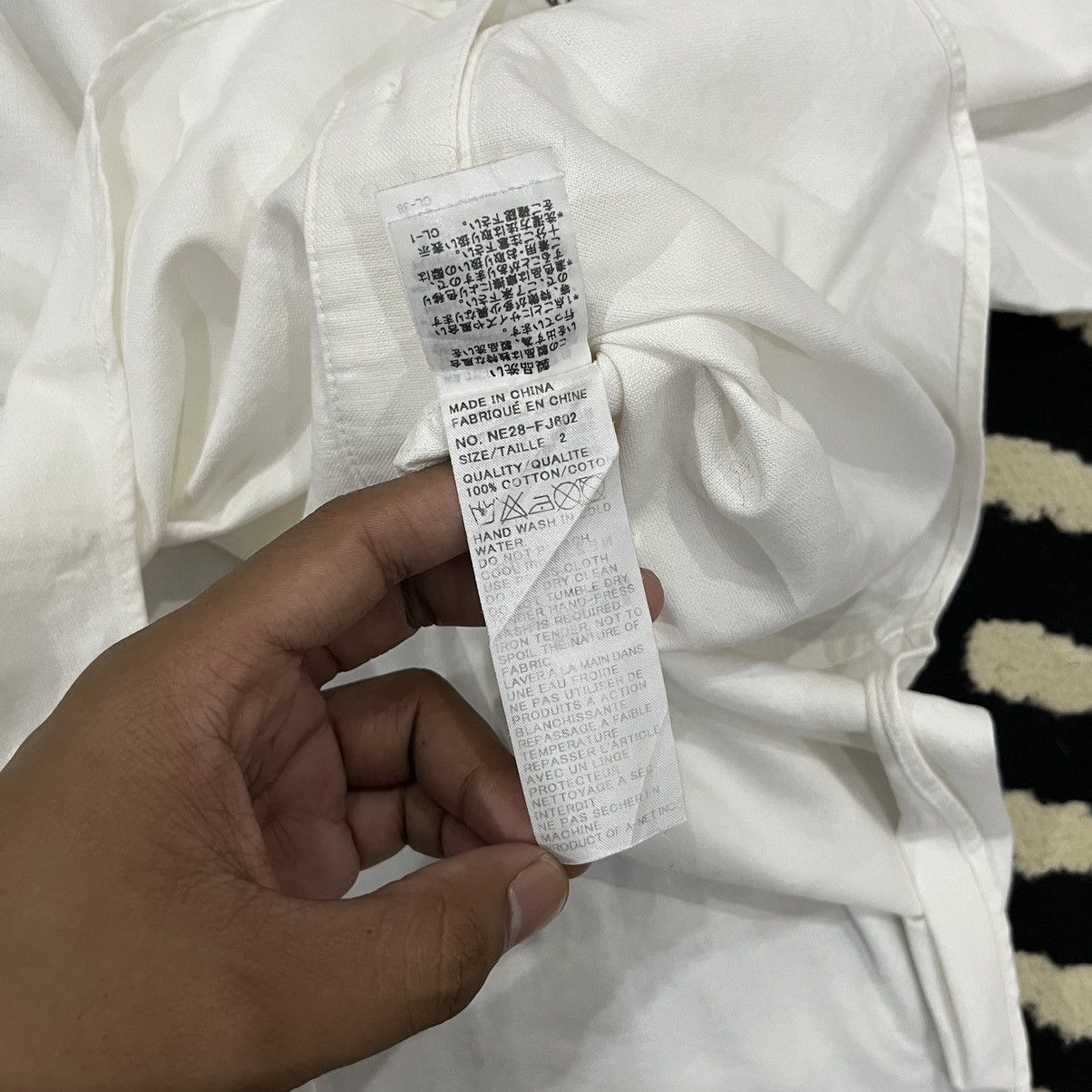 Tsumori Chisato Ne-net By ISSEY MIYAKE Classic White Sleeve Shirt Pocket Size US M / EU 48-50 / 2 - 7 Thumbnail