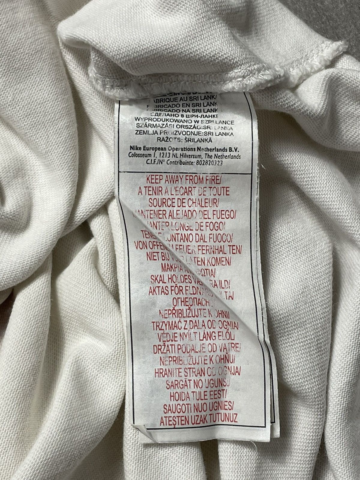 Nike Nike Vintage England Rugby 02 White Heavy Cotton Polo Shirt Size US L / EU 52-54 / 3 - 6 Thumbnail