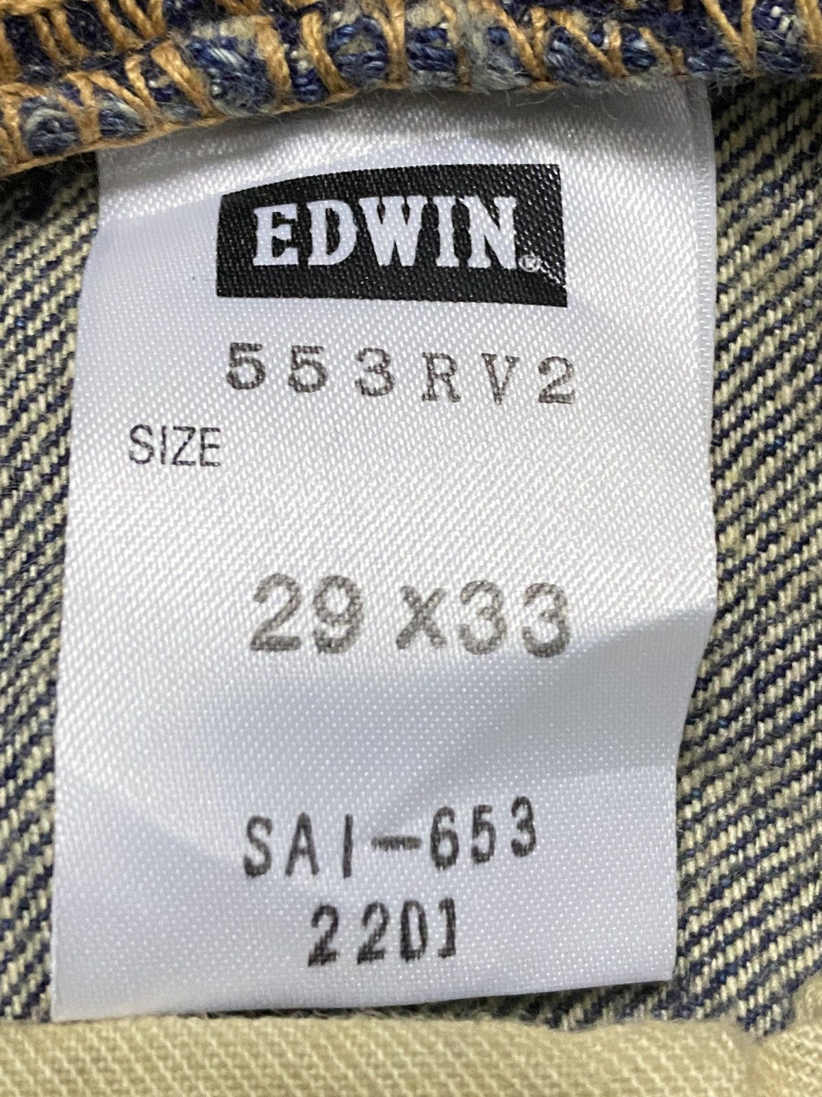 Japanese Brand Vintage Japanesed Brand Edwin MudWash Distressed Fit Jeans Size US 31 - 10 Thumbnail