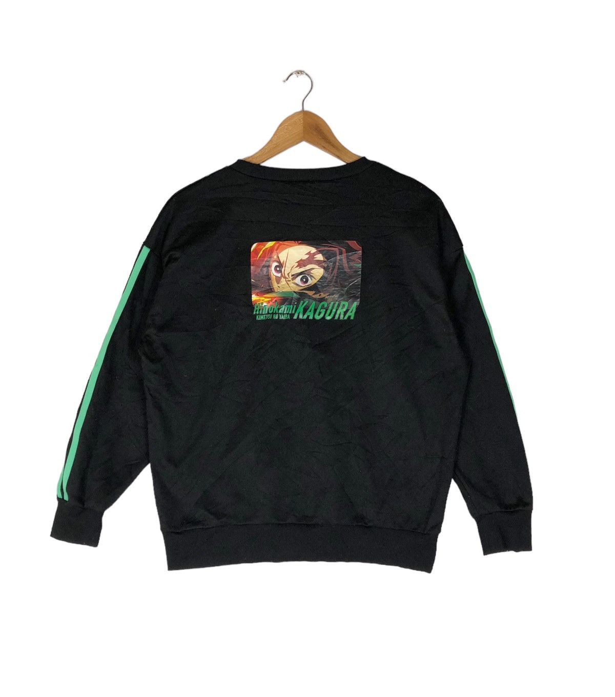 image of Anima Anime Japan Hinokami Kagura Sweatshirt in Black, Men's (Size Small)