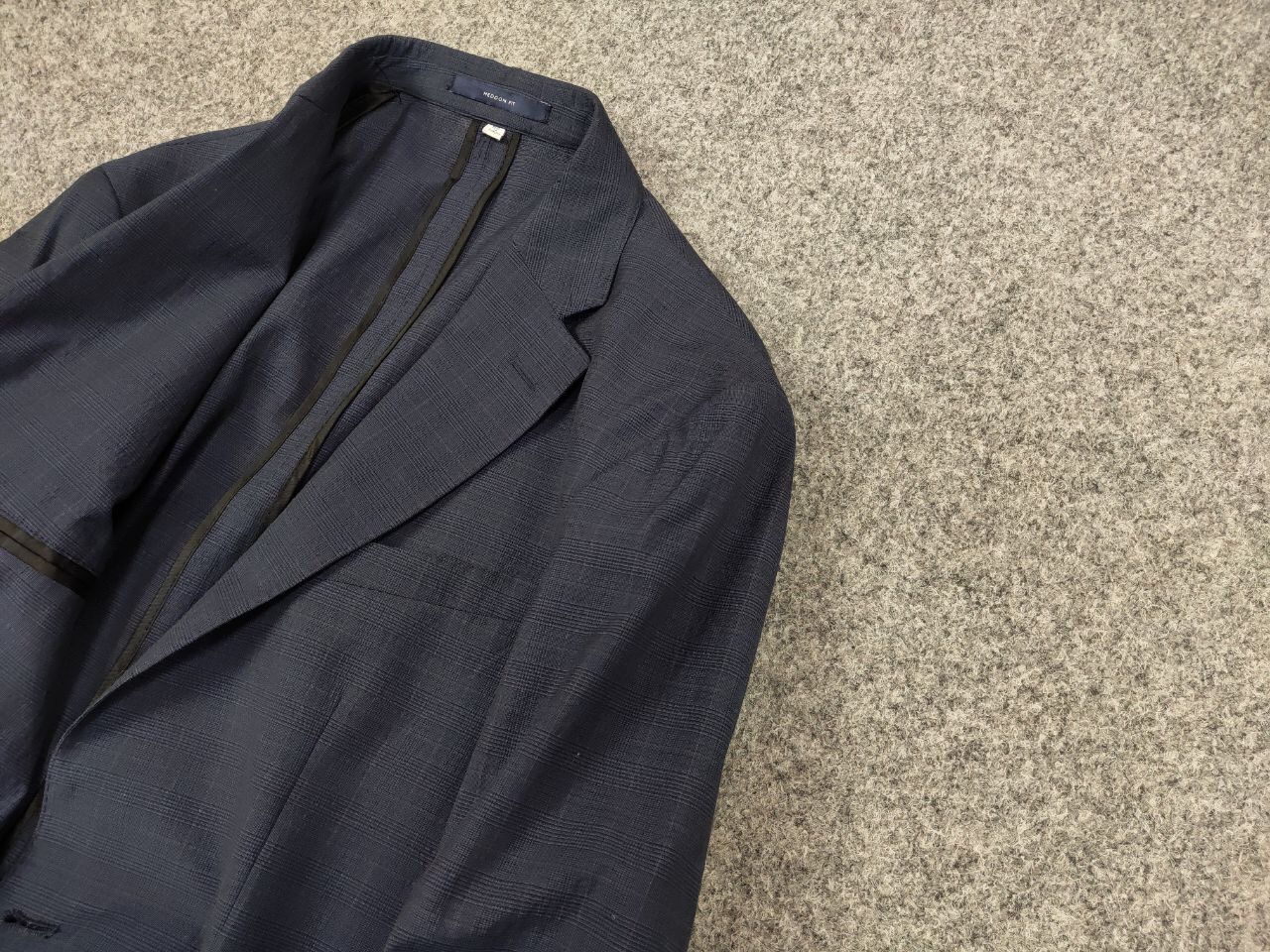 Hardy Amies Hardy Amies Design Wool Cotton Two Button Blazer Jacket Blue Size 48R - 4 Thumbnail
