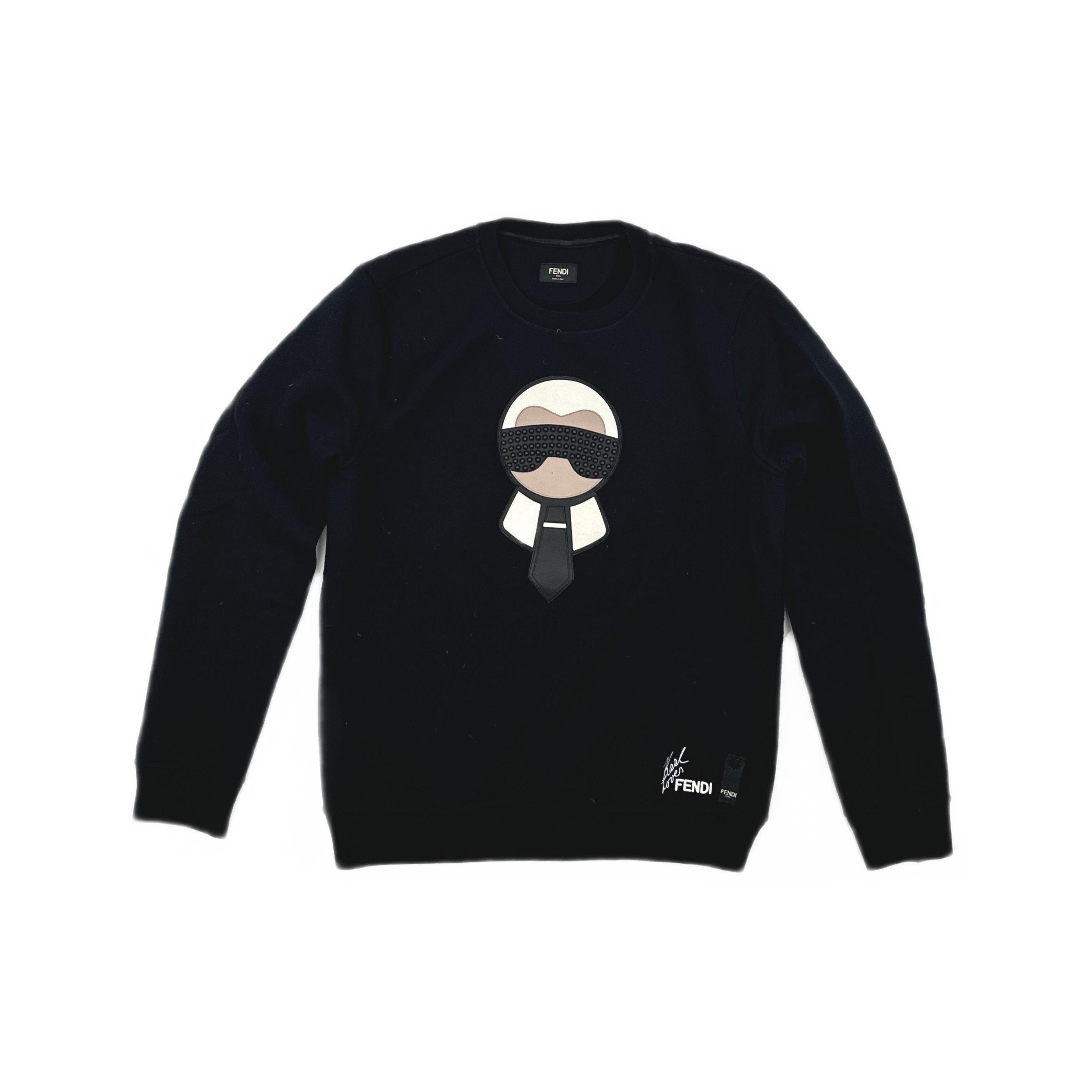 Fendi Fendi Karl Lagerfeld Graphic Sweatshirt Size M Size US M / EU 48-50 / 2 - 1 Thumbnail