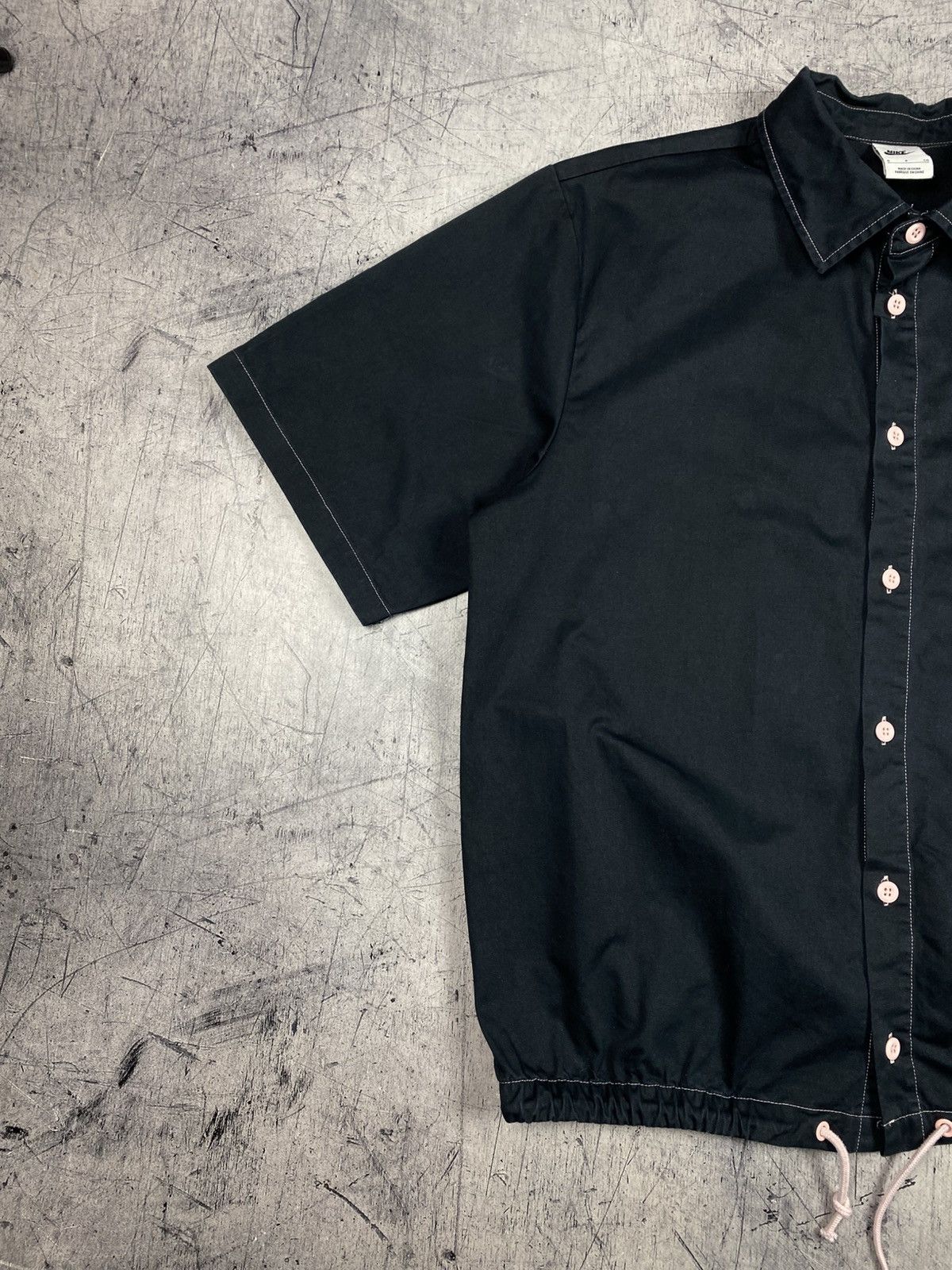 Nike Nike Club Drawstring Hem Button Up Shirt Black Size S Size US S / EU 44-46 / 1 - 3 Thumbnail