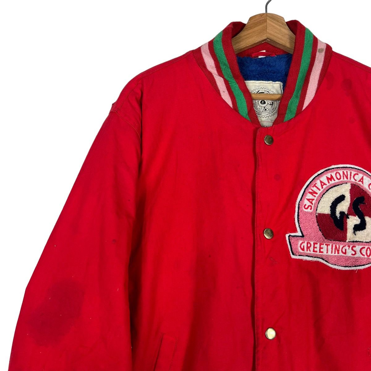 Japanese Brand 🔥 VINTAGE GREETING SANTAMONICA CRUISE BOMBER JACKET Size US M / EU 48-50 / 2 - 8 Thumbnail