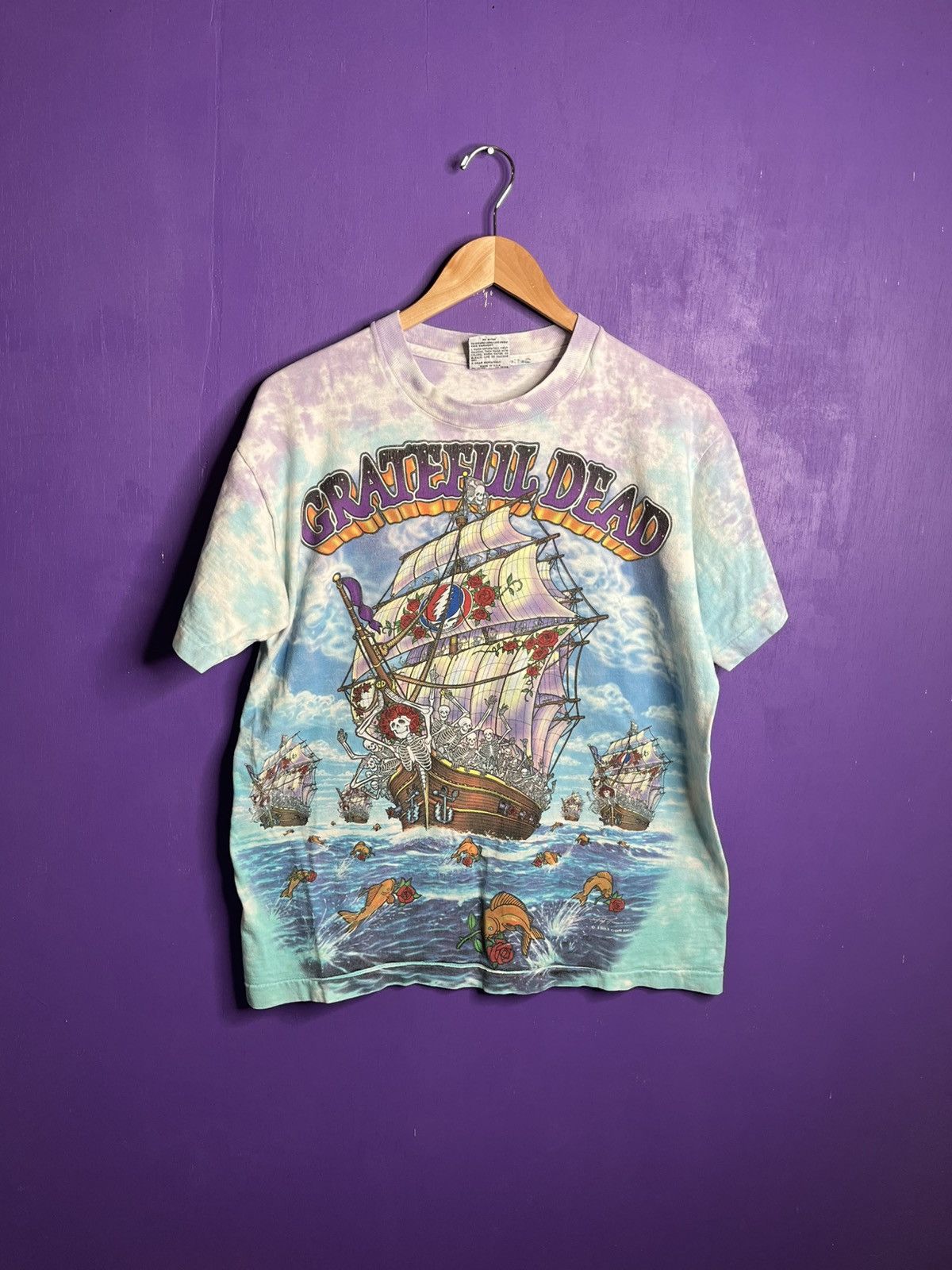 Vintage 1993 Grateful Dead ship of fools tour t-shirt