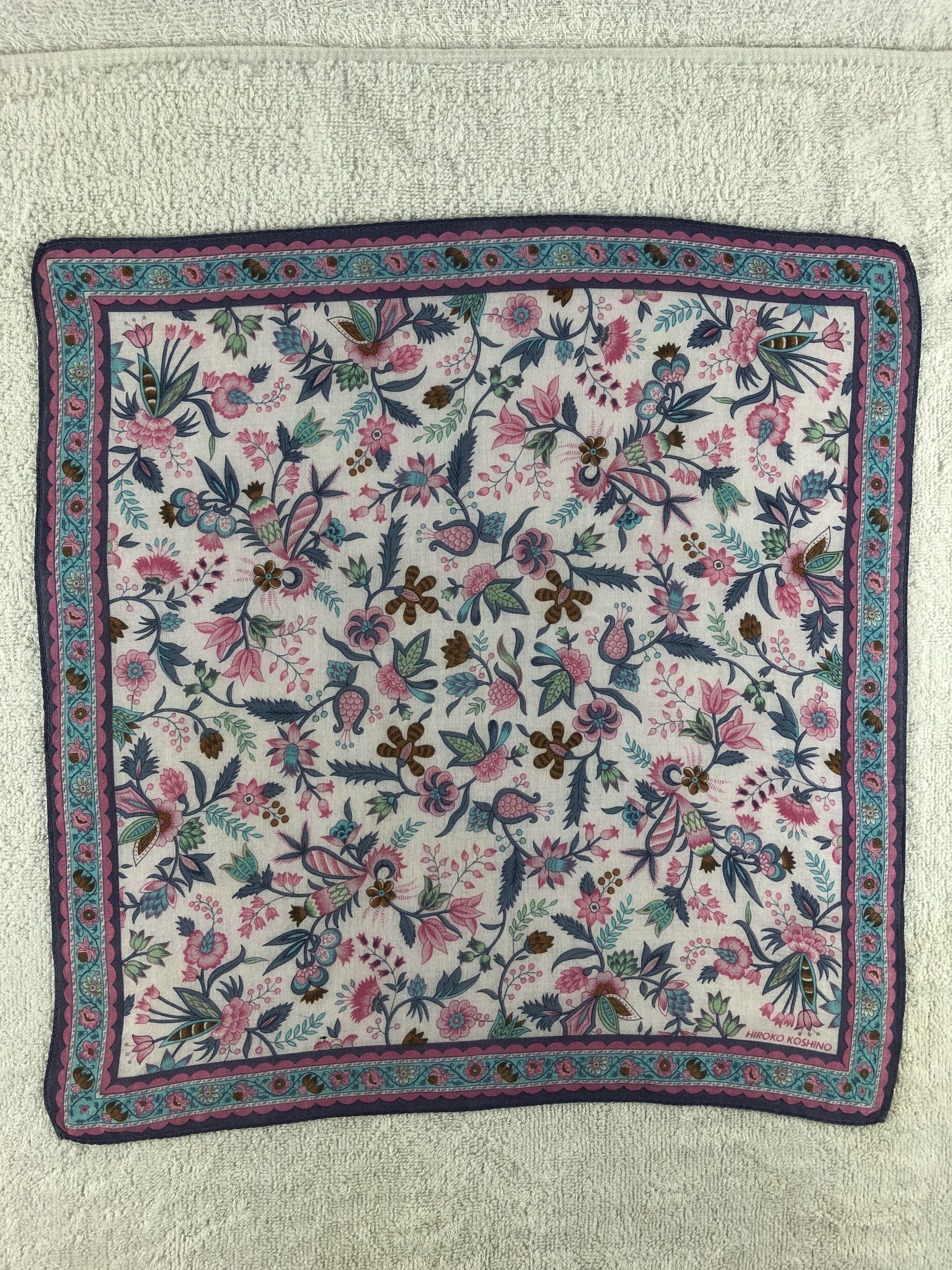 Hiroko Koshino Homme × Japanese Brand × Vintage Hiroko Koshino Handkerchief / Bandana / Neckerchief Size ONE SIZE - 3 Thumbnail