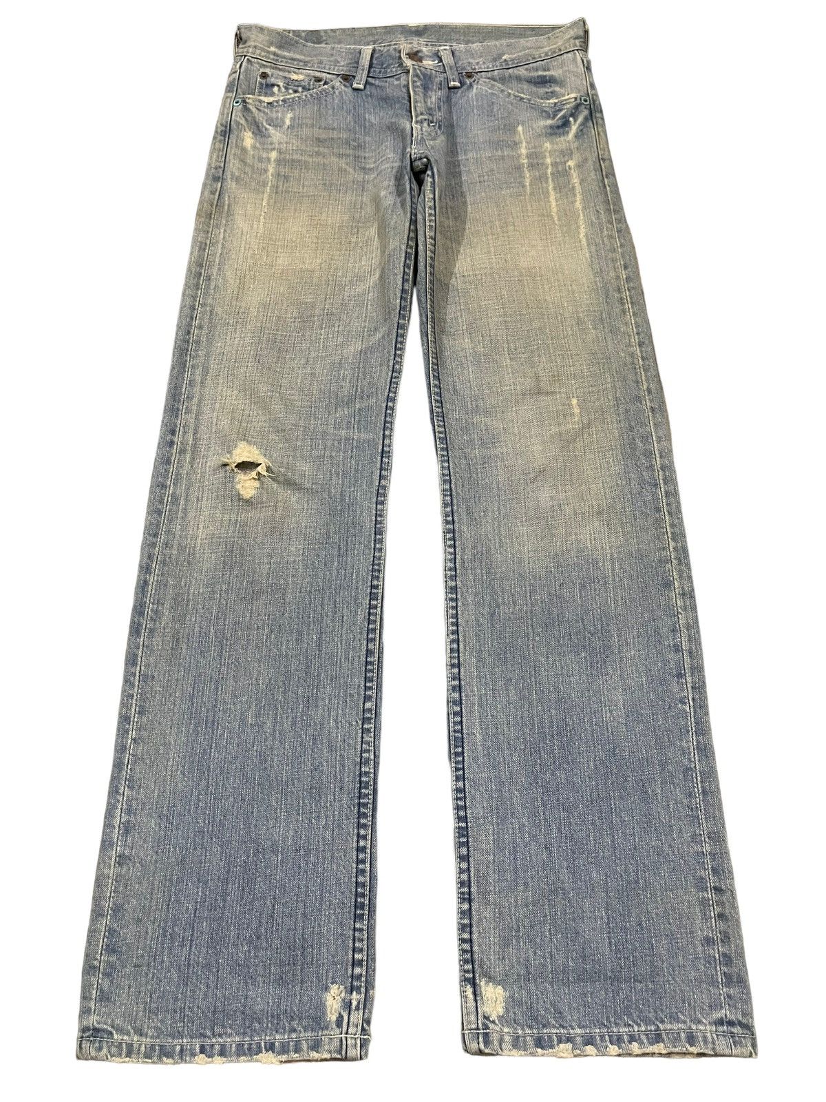 Levi's Vintage 90s Levis Classic Blue Wash Distress Style Jeans Size US 31 - 1 Thumbnail
