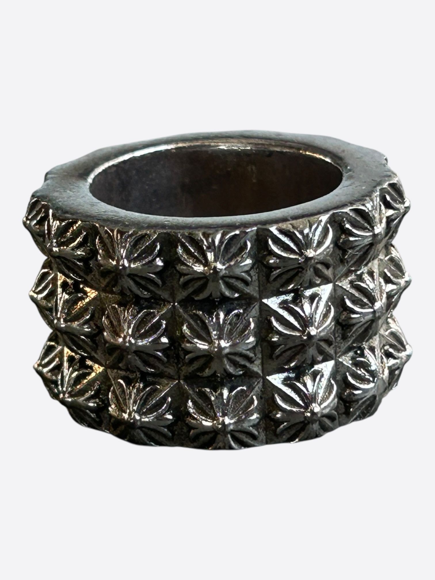 Chrome Hearts Chrome Hearts Silver Pete Punk Triple Stack Ring Size ONE SIZE - 3 Thumbnail