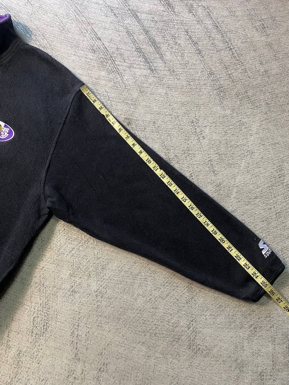 NBA × Starter Vintage NBA LA Lakers x Starter Half Zip Fleece Pullover Size US XL / EU 56 / 4 - 15 Thumbnail