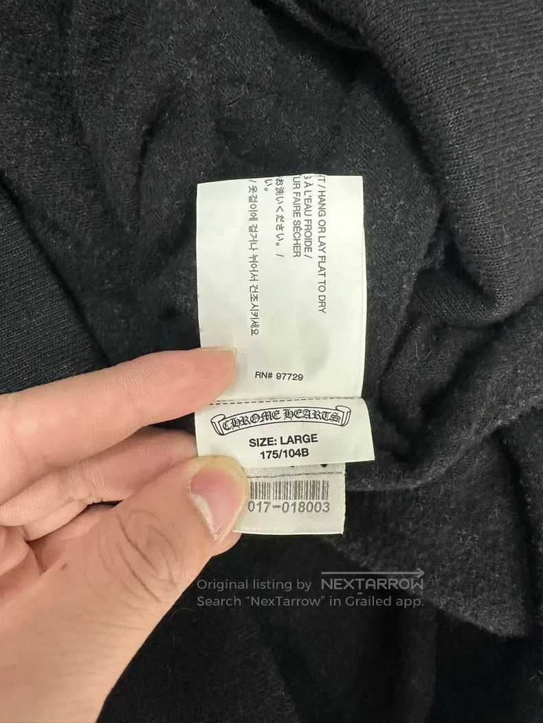 Chrome Hearts CHROME HEARTS Size L Kirin arm arm flame printing behind th Size US L / EU 52-54 / 3 - 4 Thumbnail