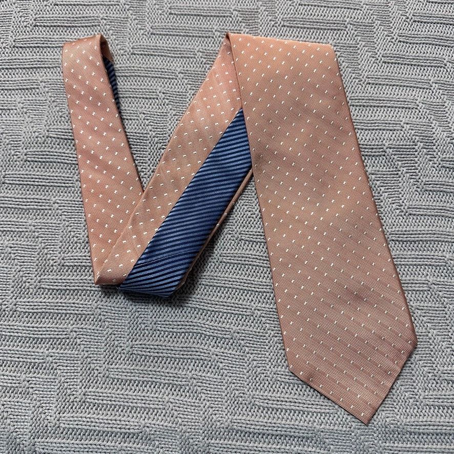 Tommy Hilfiger Tommy Hilfiger peach polka dot silk tie Size ONE SIZE - 1 Thumbnail