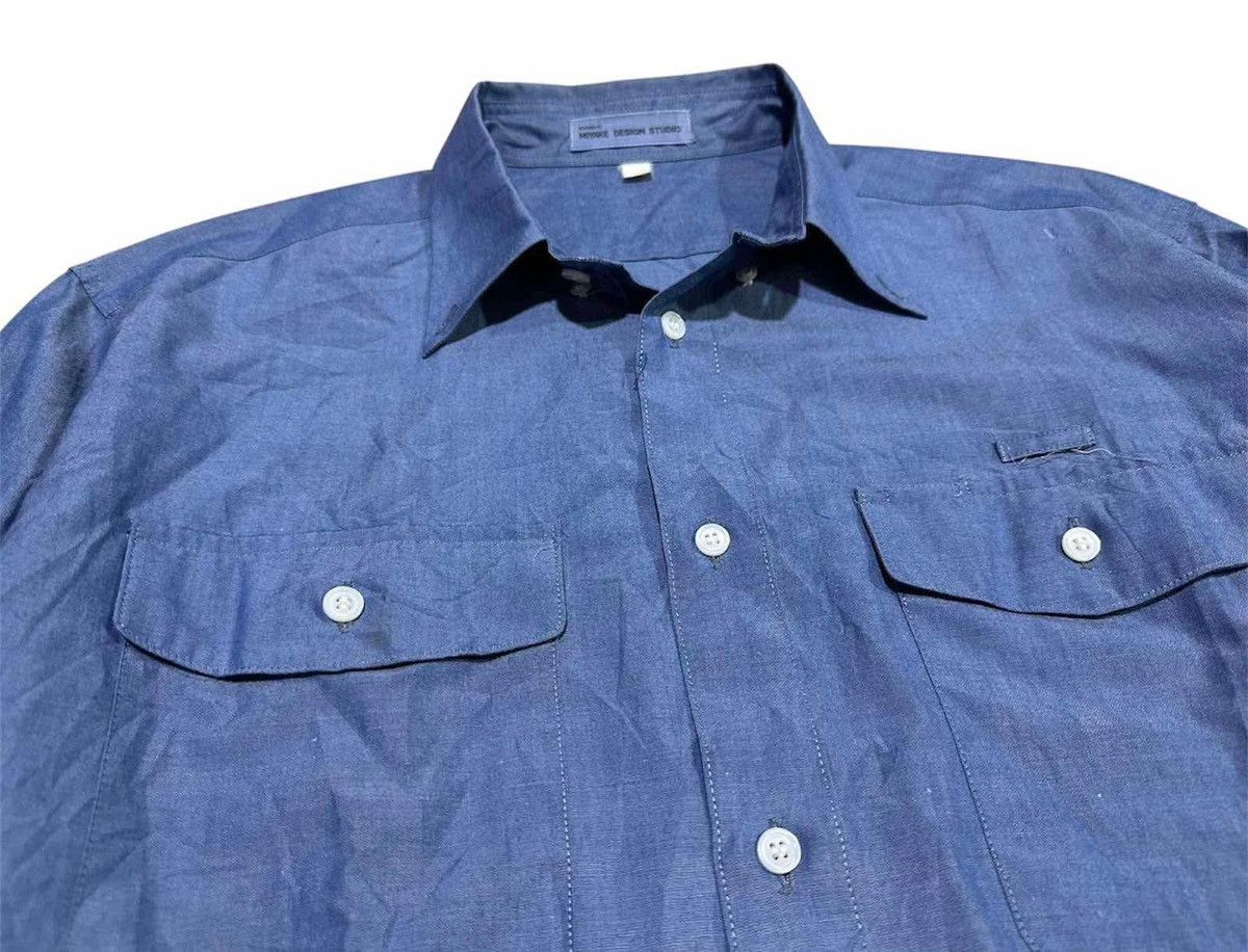 Issey Miyake 🔥80s Vintage Ntt By Miyake Design Studio Shirt Long Sleeve Size US XL / EU 56 / 4 - 2 Thumbnail