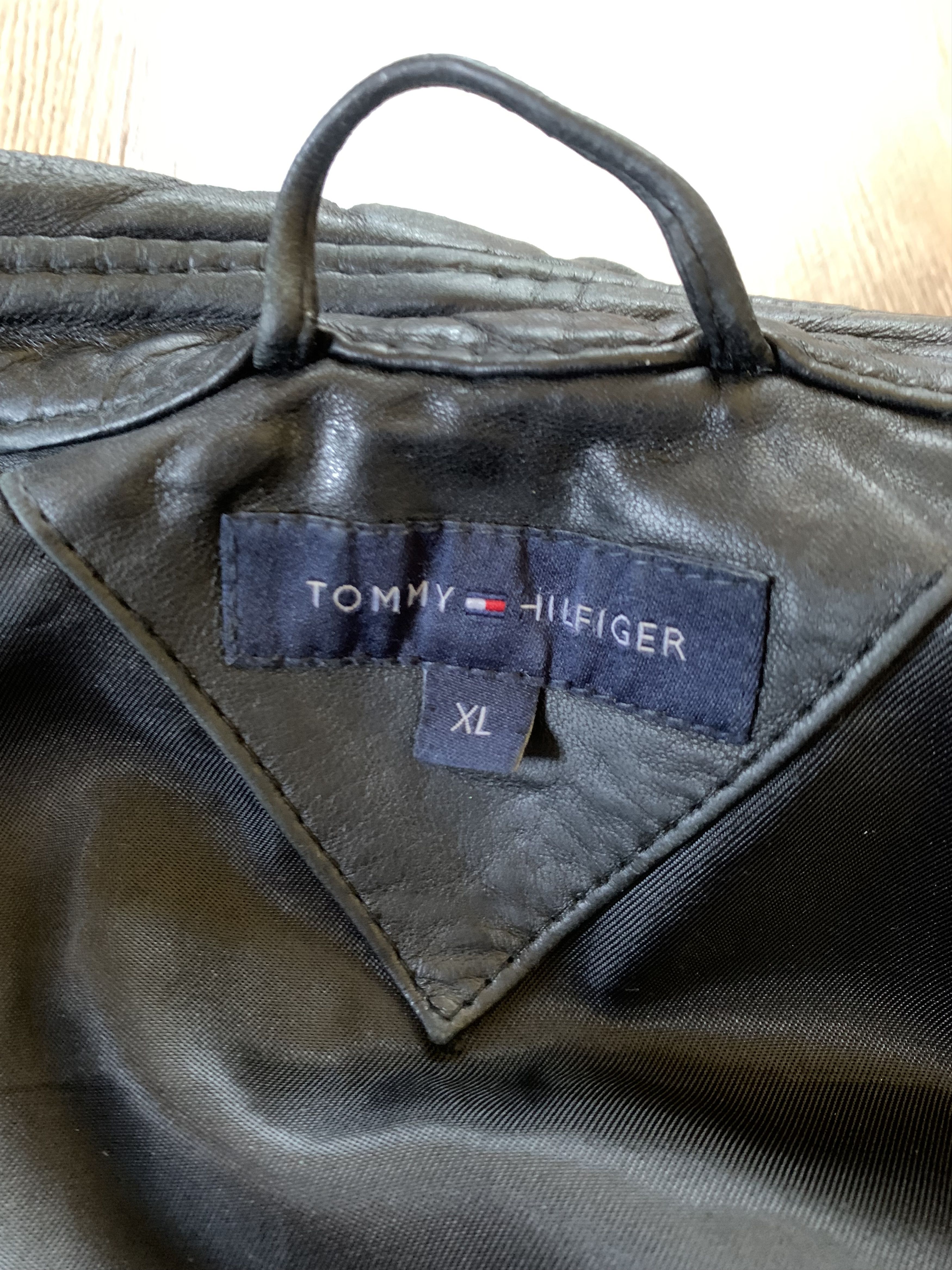 Tommy Hilfiger × Vintage Tommy Hilfiger Vintage Leather Jacket Size US M / EU 48-50 / 2 - 9 Thumbnail