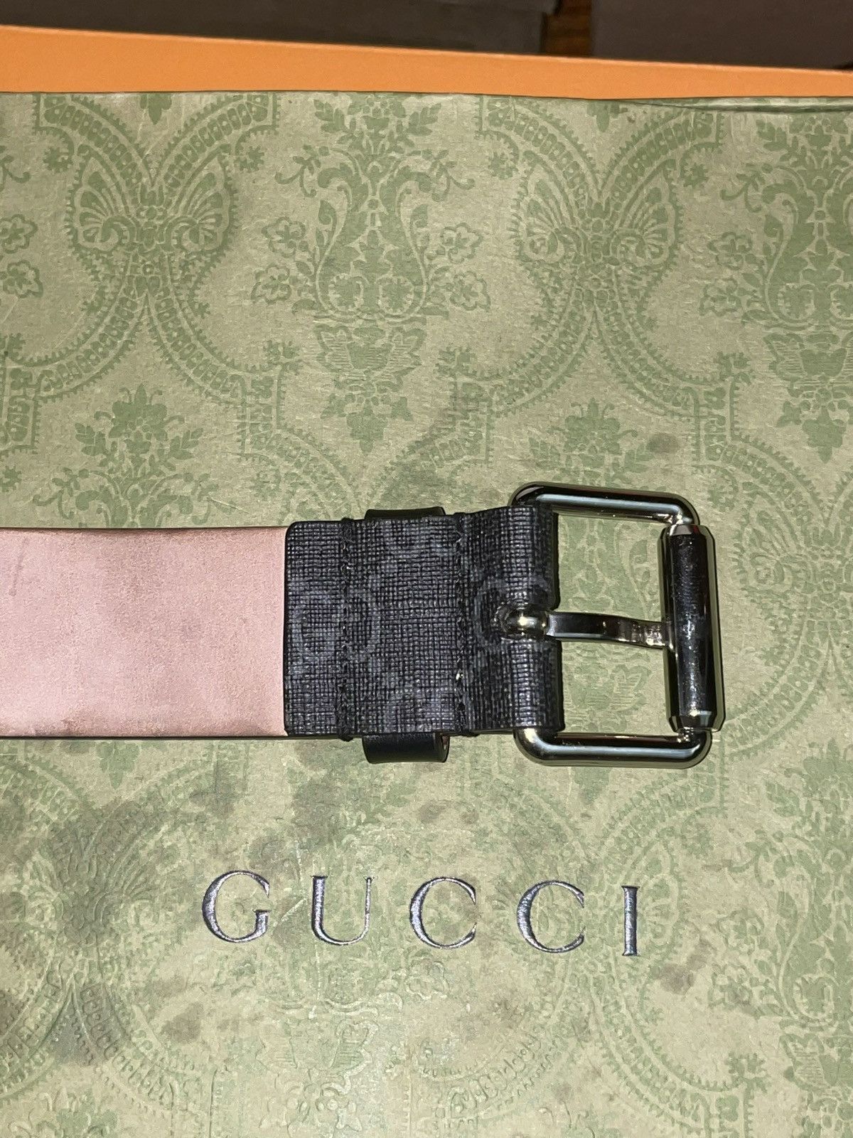 Gucci Gucci Snake Print GG Supreme Belt Size 38 - 5 Thumbnail