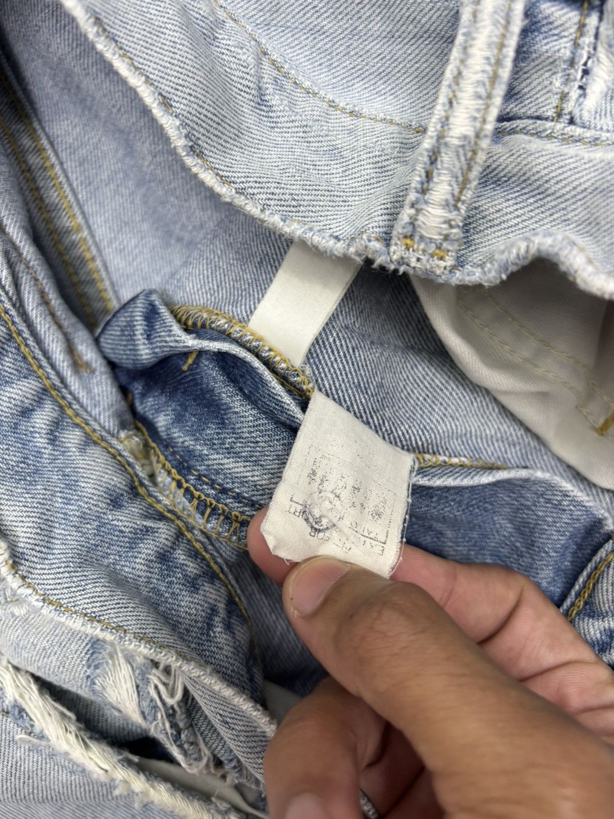 Lee × Left Hand × Vintage LEE RIDERS LEFT HAND DENIM SELVEDGE JEANS Size US 27 - 14 Thumbnail