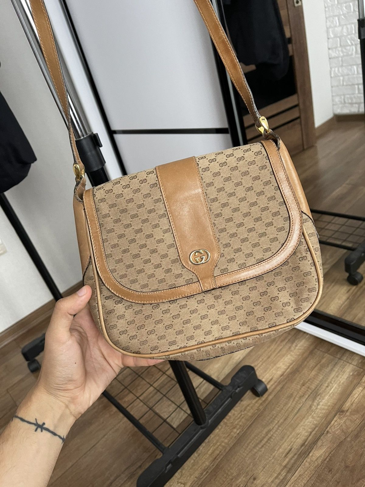 Gucci Gucci Italy Shoulder Bag Vintage 80s Size ONE SIZE - 3 Thumbnail
