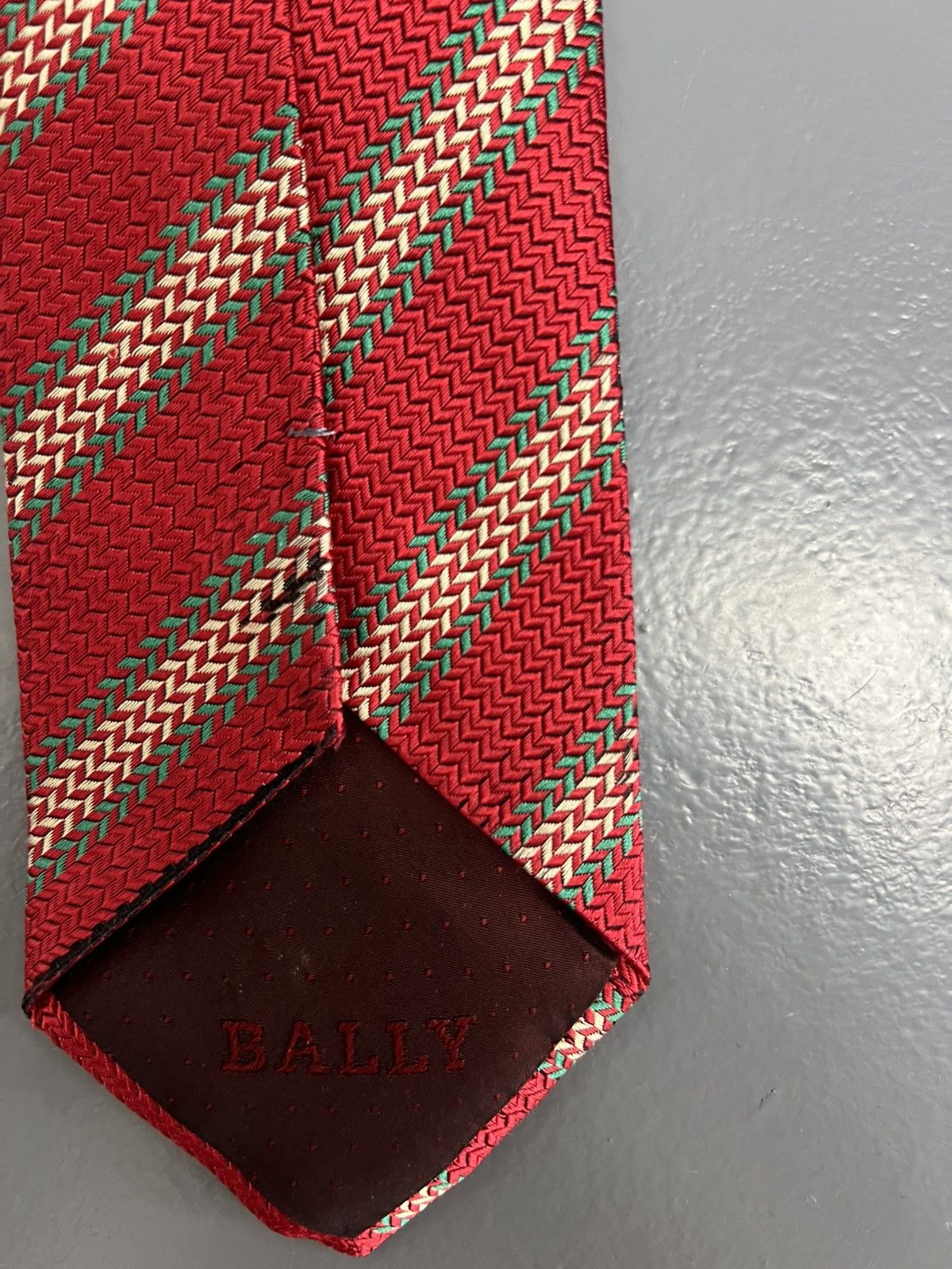 Bally Vintage Bally Switzerland 100% Silk Necktie Luxury Italy Size ONE SIZE - 5 Thumbnail