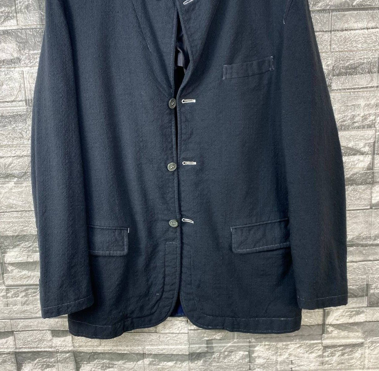 Comme des Garcons Homme AD2001 COMME DES GARCON MINIMALIST WOOL JACKET Size US S / EU 44-46 / 1 - 2 Thumbnail