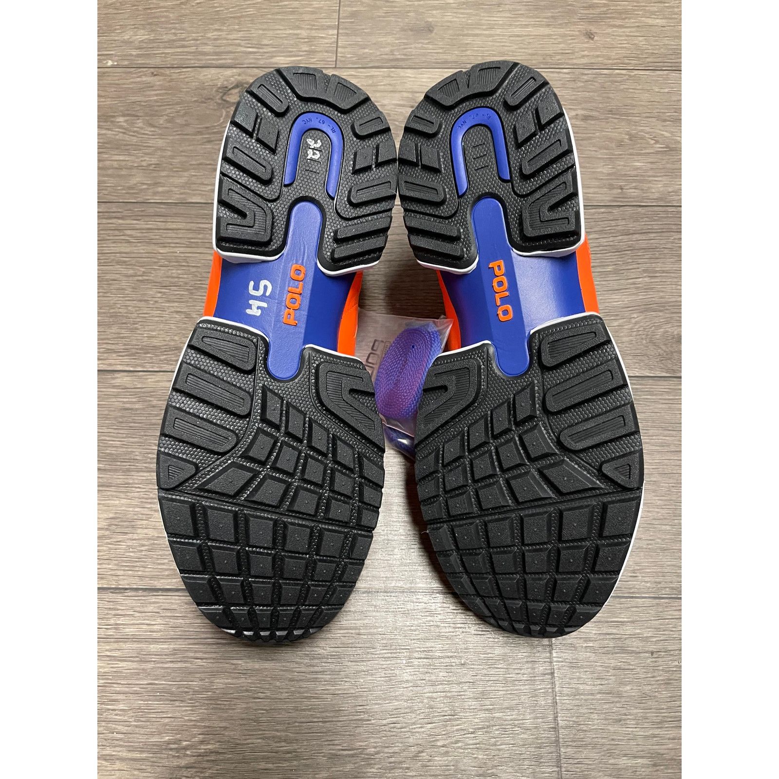 Designer × Polo Ralph Lauren NWT Polo Ralph Lauren 8.5 Men's Orange Colorblock Sneakers Size US 8.5 / EU 41-42 - 4 Thumbnail