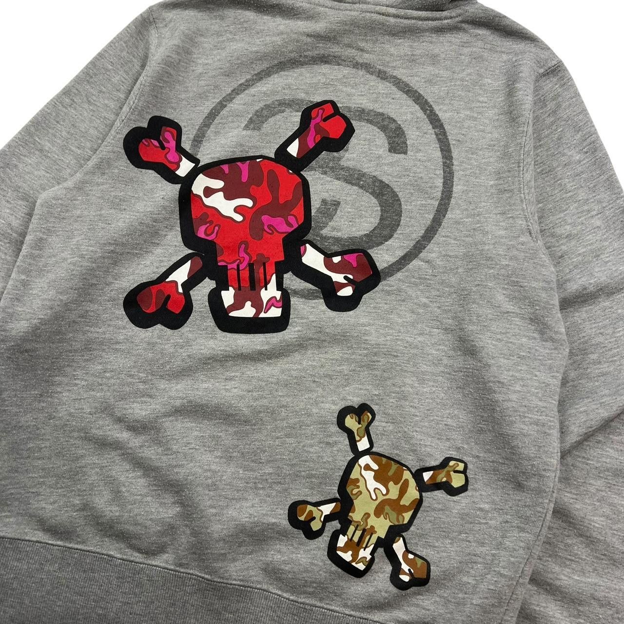 Stussy Vintage Stussy Camouflage Skull Pullover Hoodie - Small Size US S / EU 44-46 / 1 - 4 Thumbnail