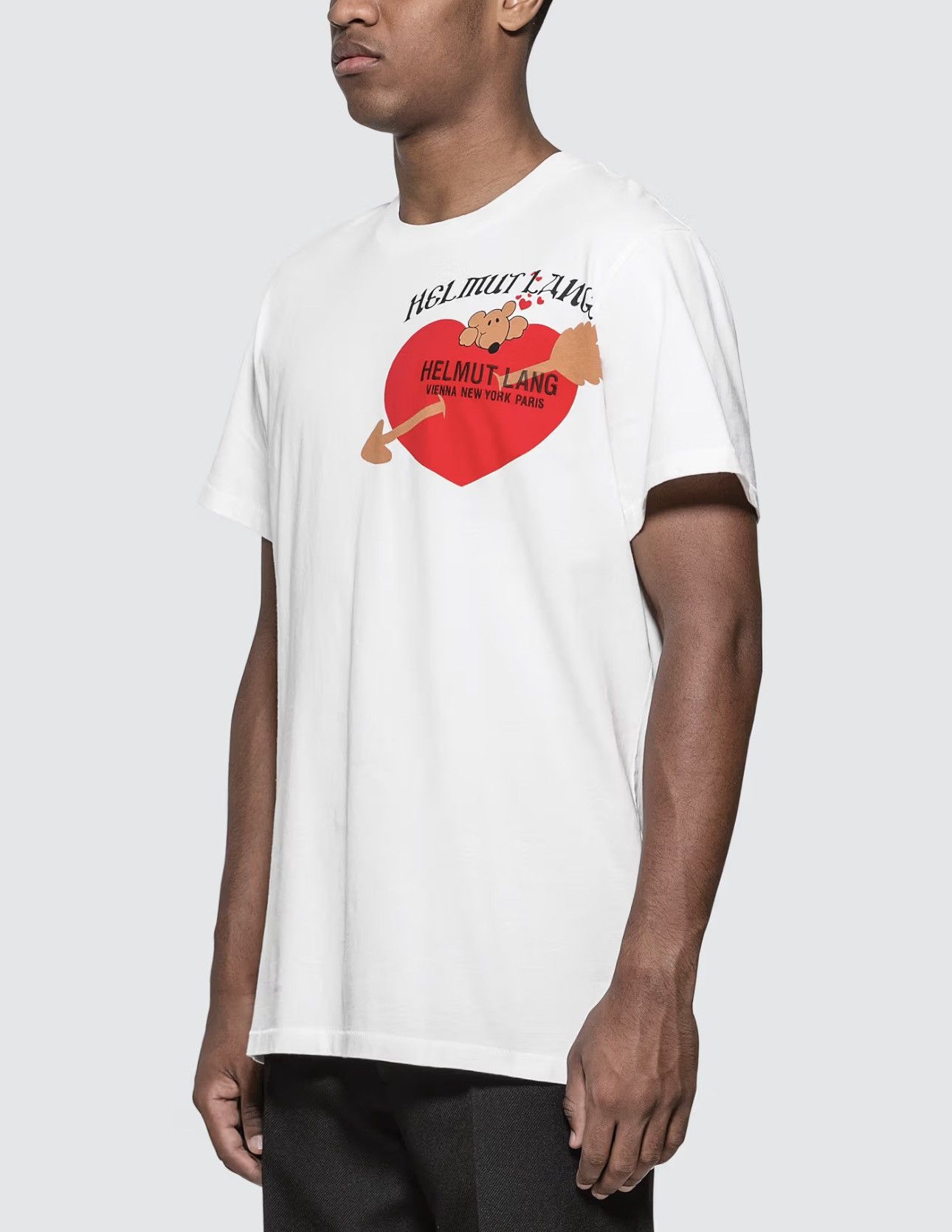 Helmut Lang Helmut Lang Heart Print Tee Size US XL / EU 56 / 4 - 1 Thumbnail