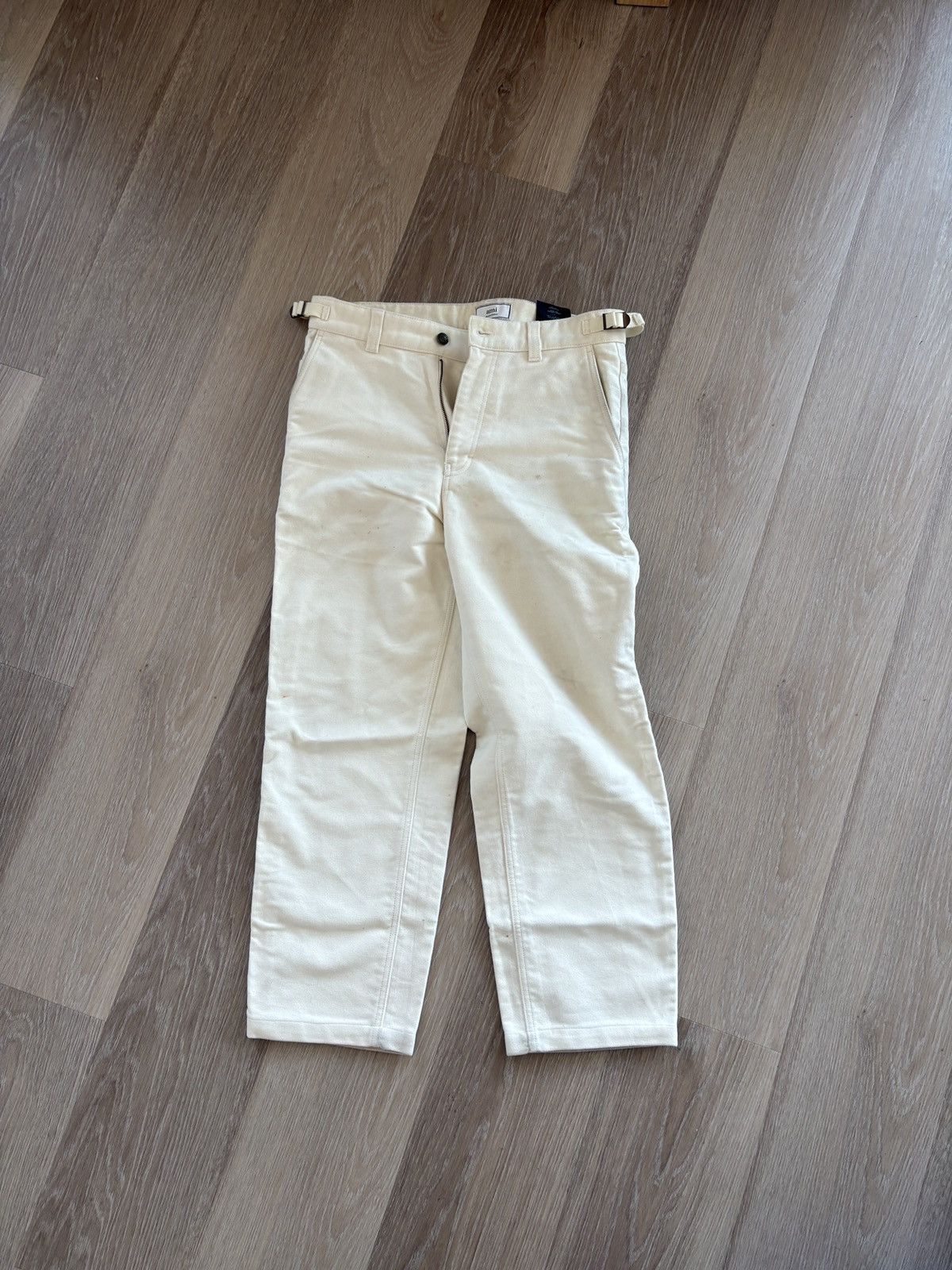 AMI AMI moleskin painter pants, off white color Size US 32 / EU 48 - 1 Thumbnail