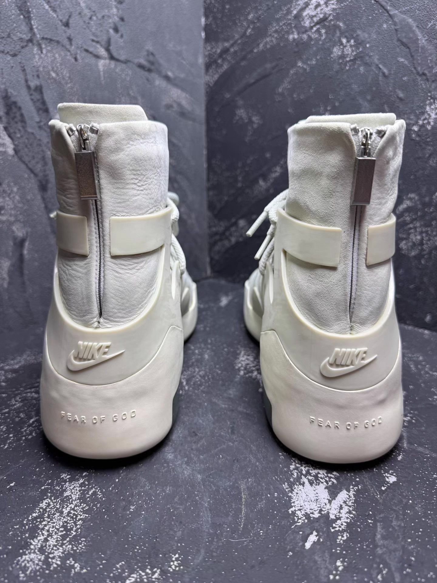 Nike NIKE x FEAR OF GOD 1 White Gray High Top Q10 Size US 8 / EU 41 - 5 Thumbnail
