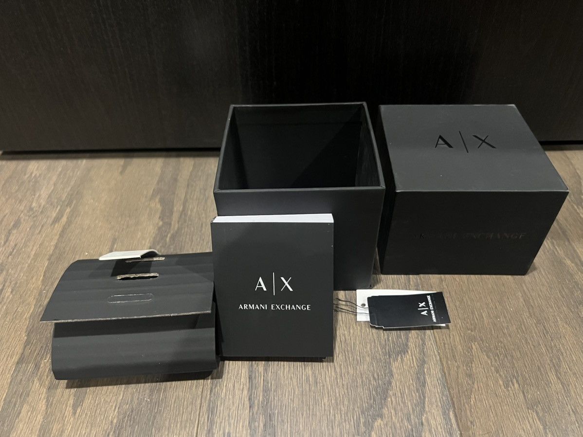 Armani Exchange AX Armani Exchange Chronograph Watch with Rhinestone Design Size ONE SIZE - 8 Thumbnail