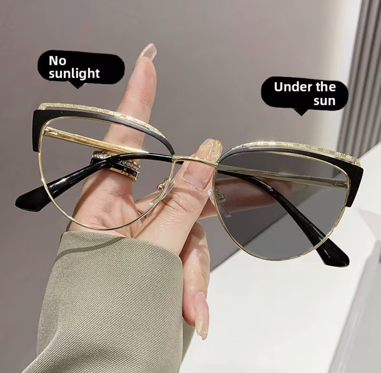 Other Classic Cat-eye Metal Multi-color Women's Photochromic Size ONE SIZE - 1 Thumbnail
